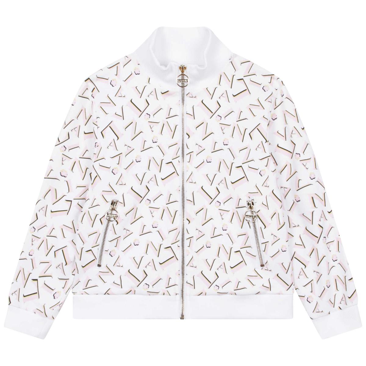 Girls White Logo Jacket