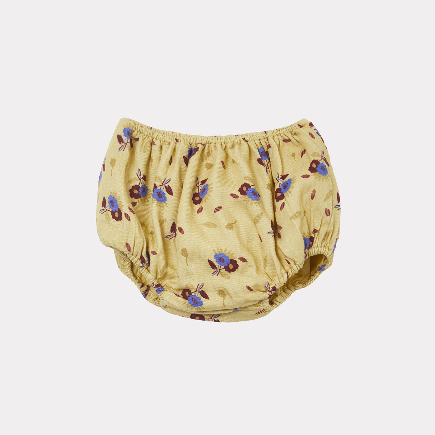 Baby Girls Yellow Printed Bloomers