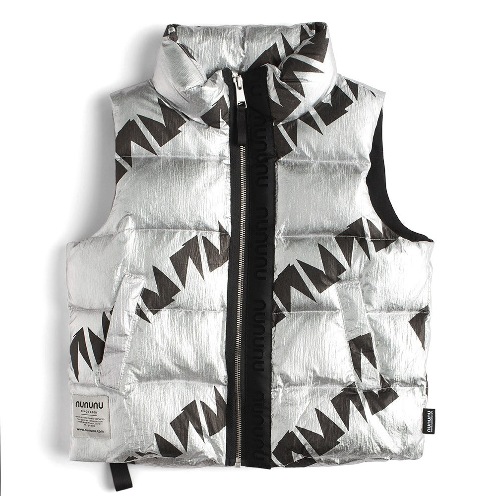 Boys & Girls Silver Padded Down Gilet