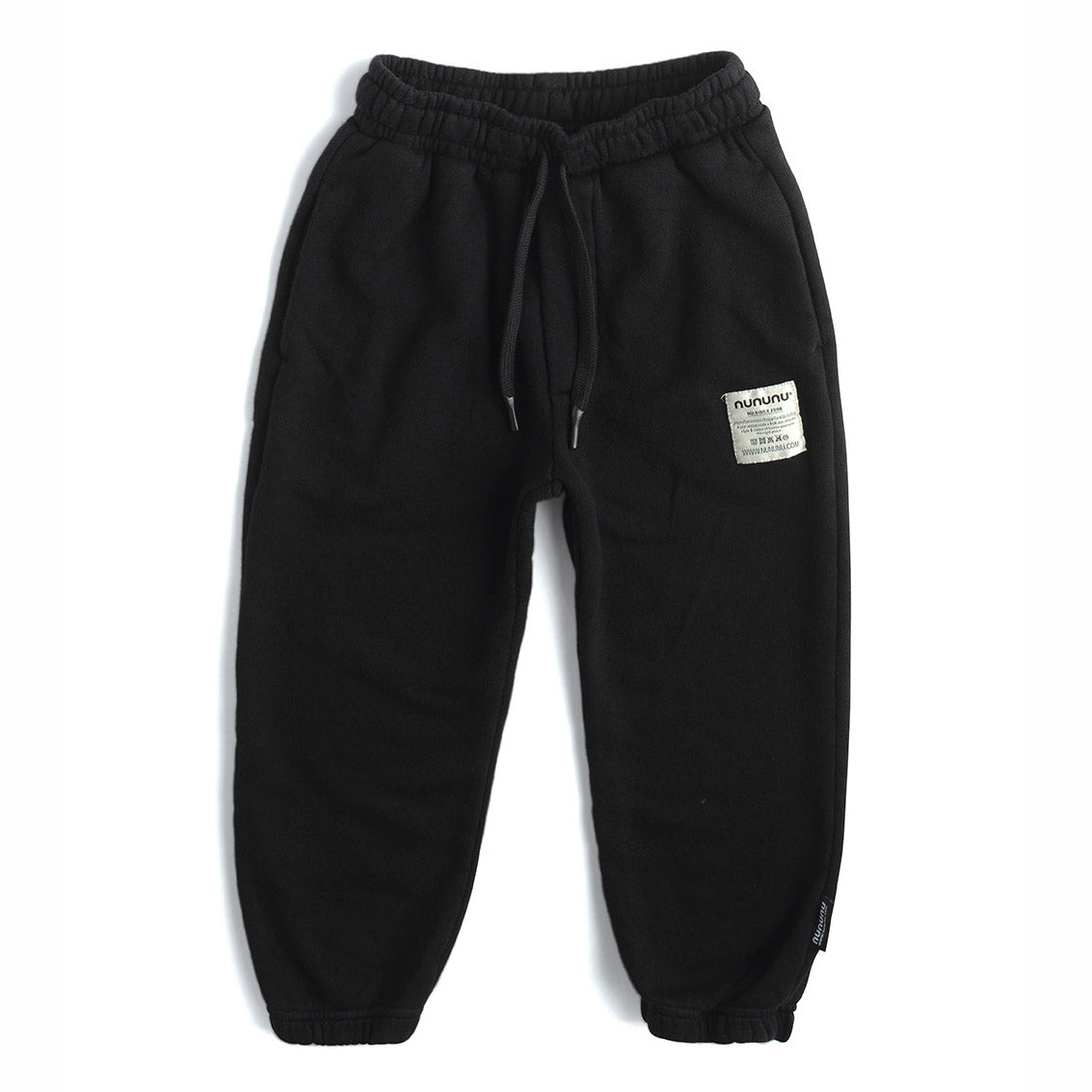 Boys & Girls Black Cotton Trousers