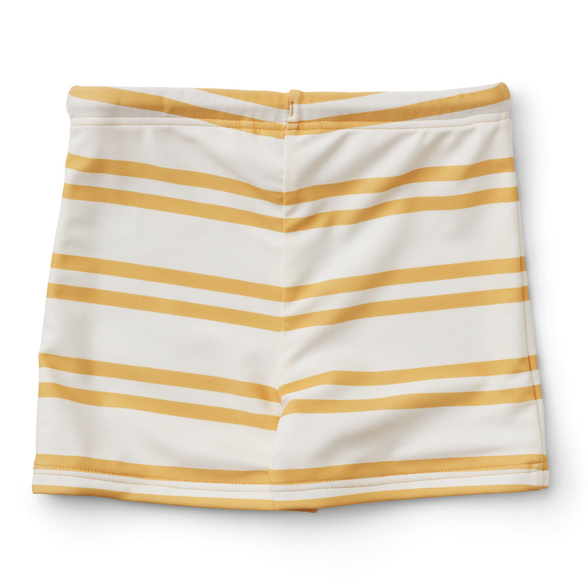 Boys & Girls Yellow Stripes Swim Shorts