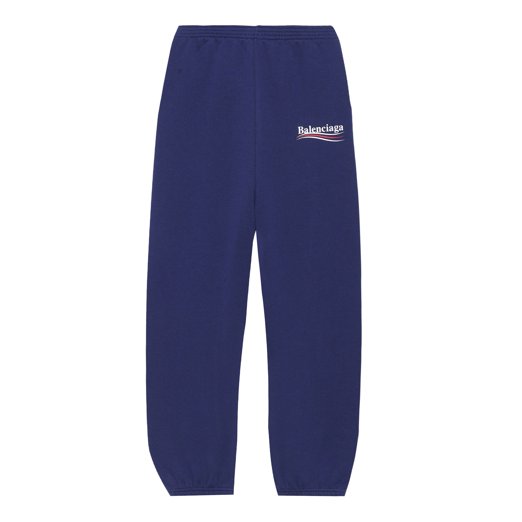 Boys & Girls Blue Logo Cotton Trousers