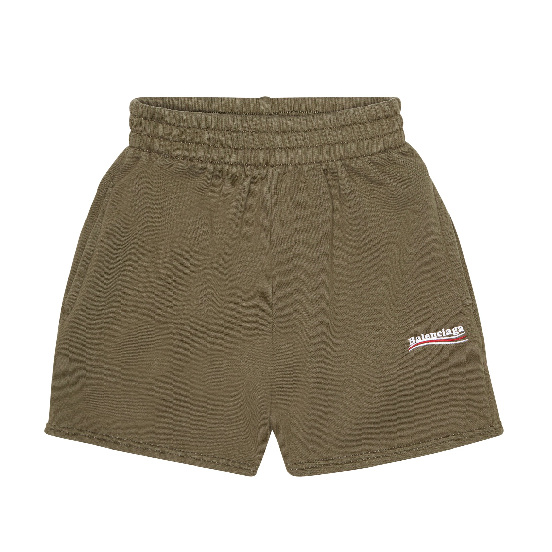 Boys & Girls Khaki Logo Cotton Shorts