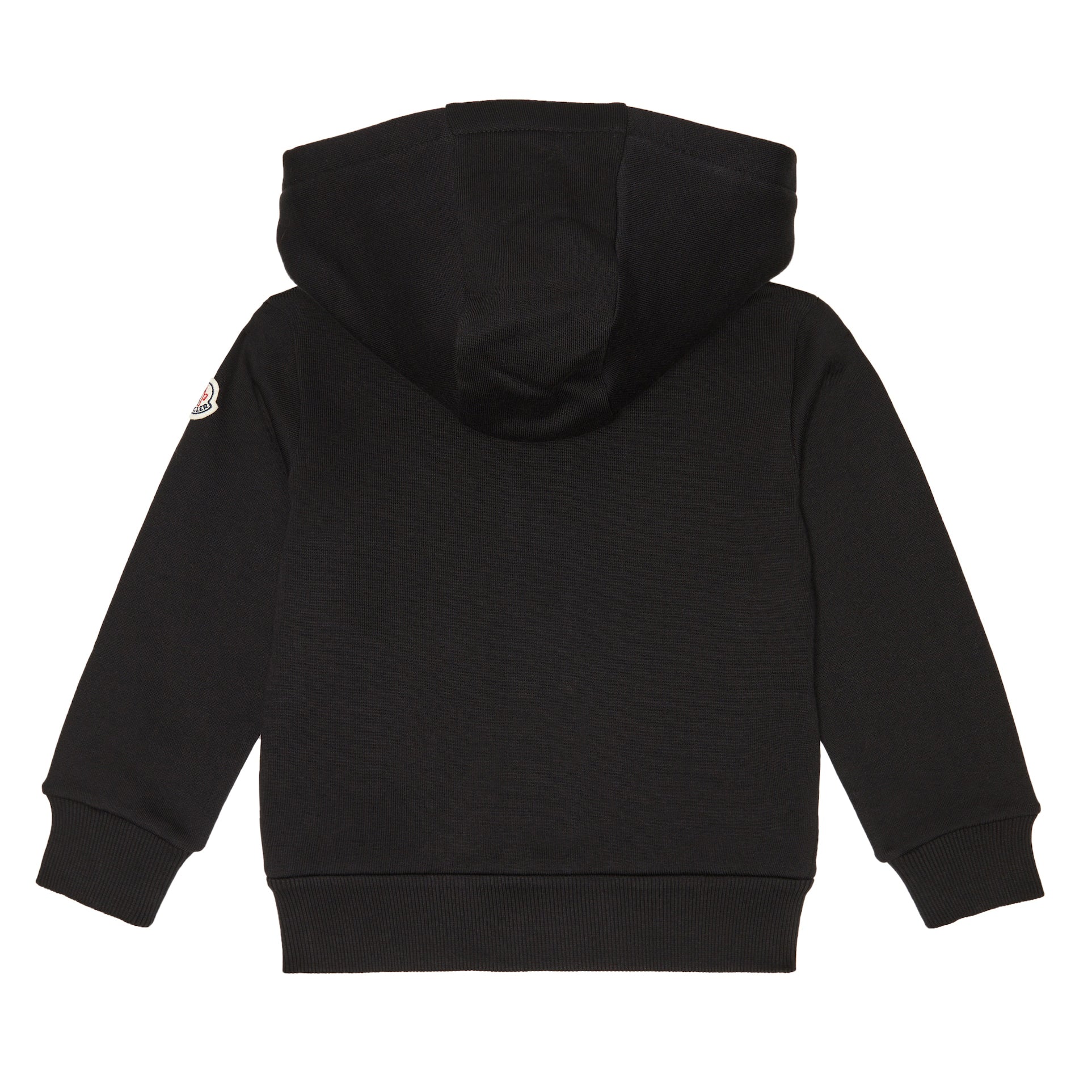 Boys Black Logo Zip-Up Top