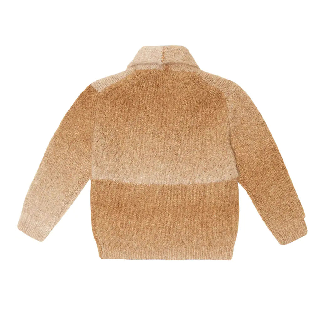 Boys & Girls Camel Wool Cardigan
