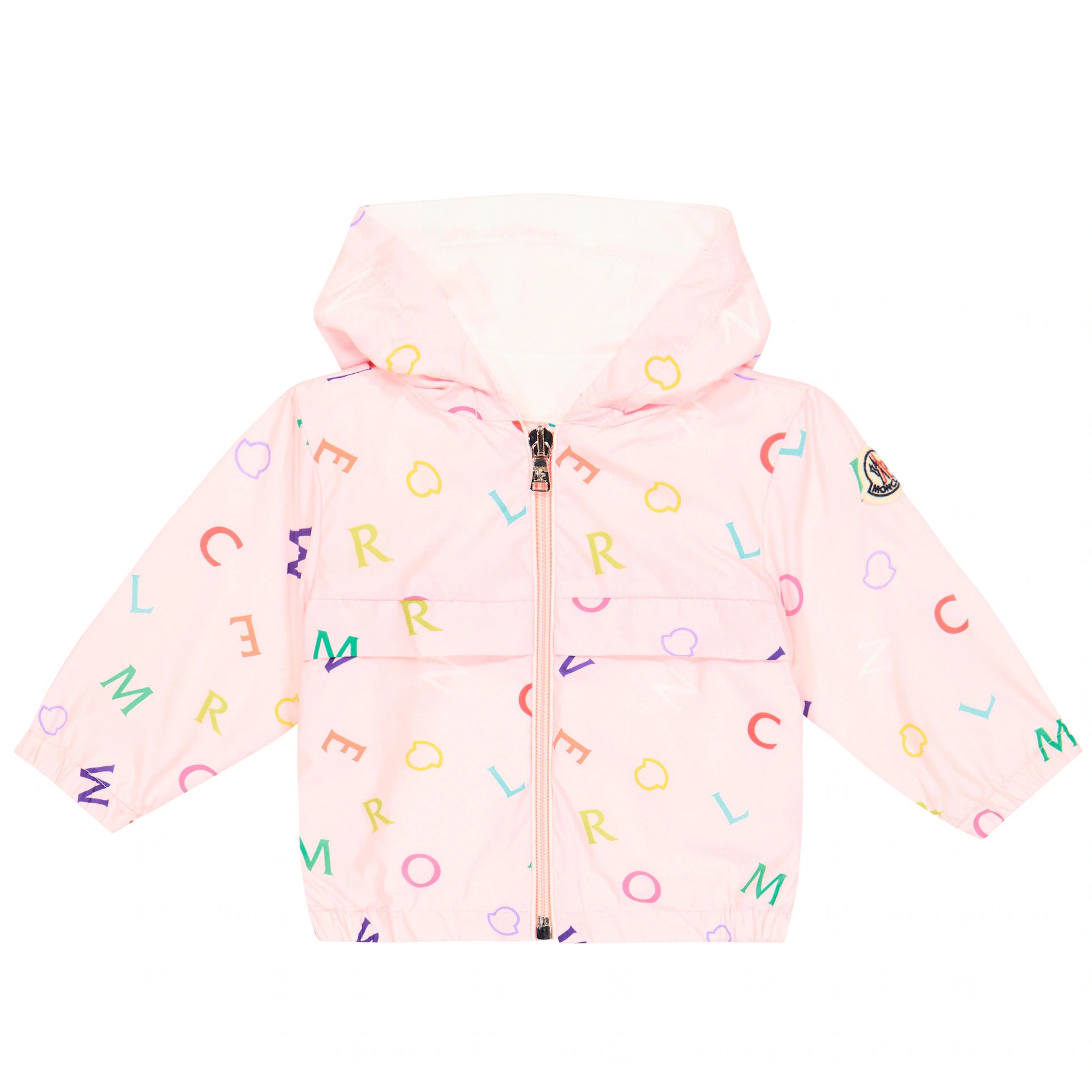 Baby Girls Light Pink Logo Hooded Jacket