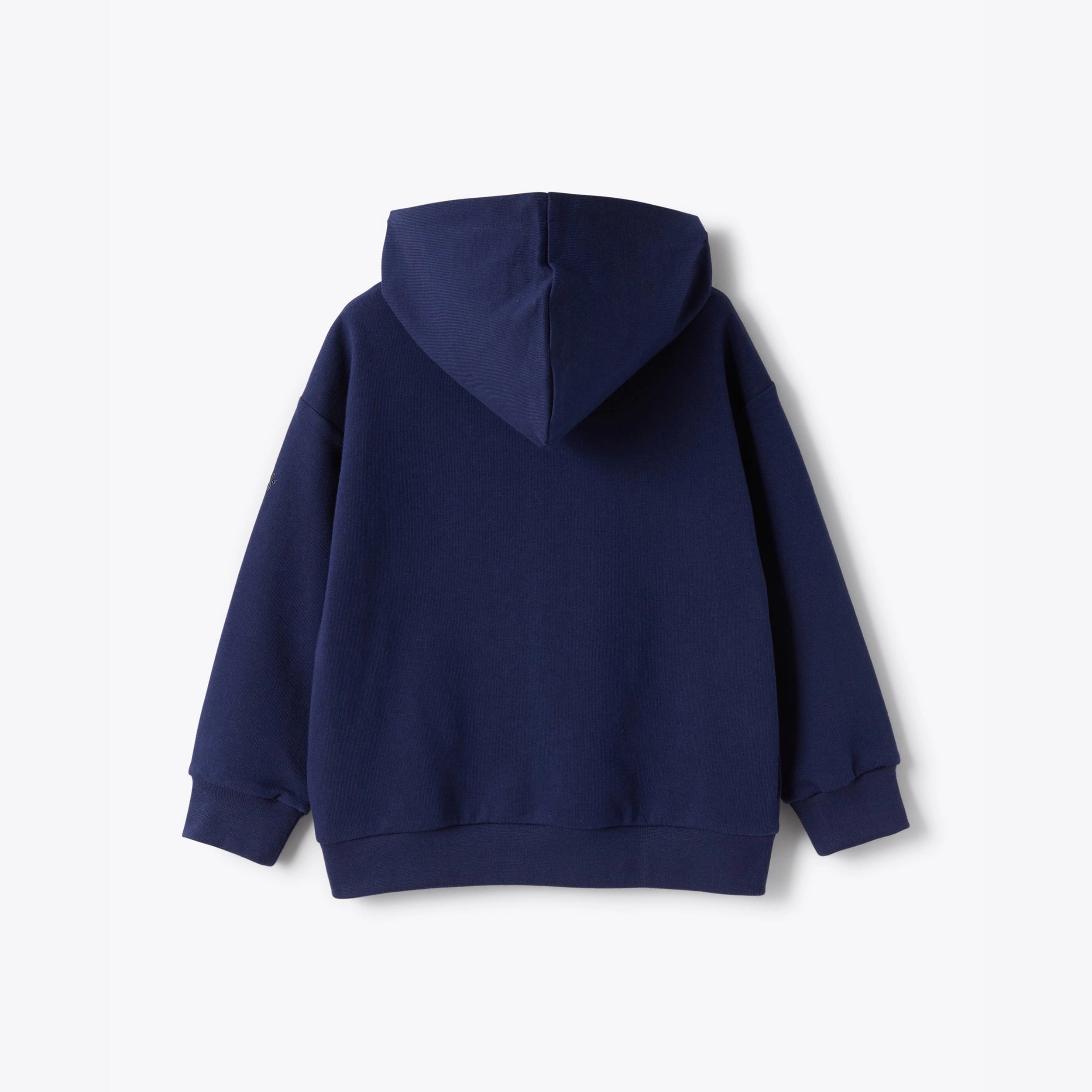 Boys Blue Printed Zip-Up Jacket