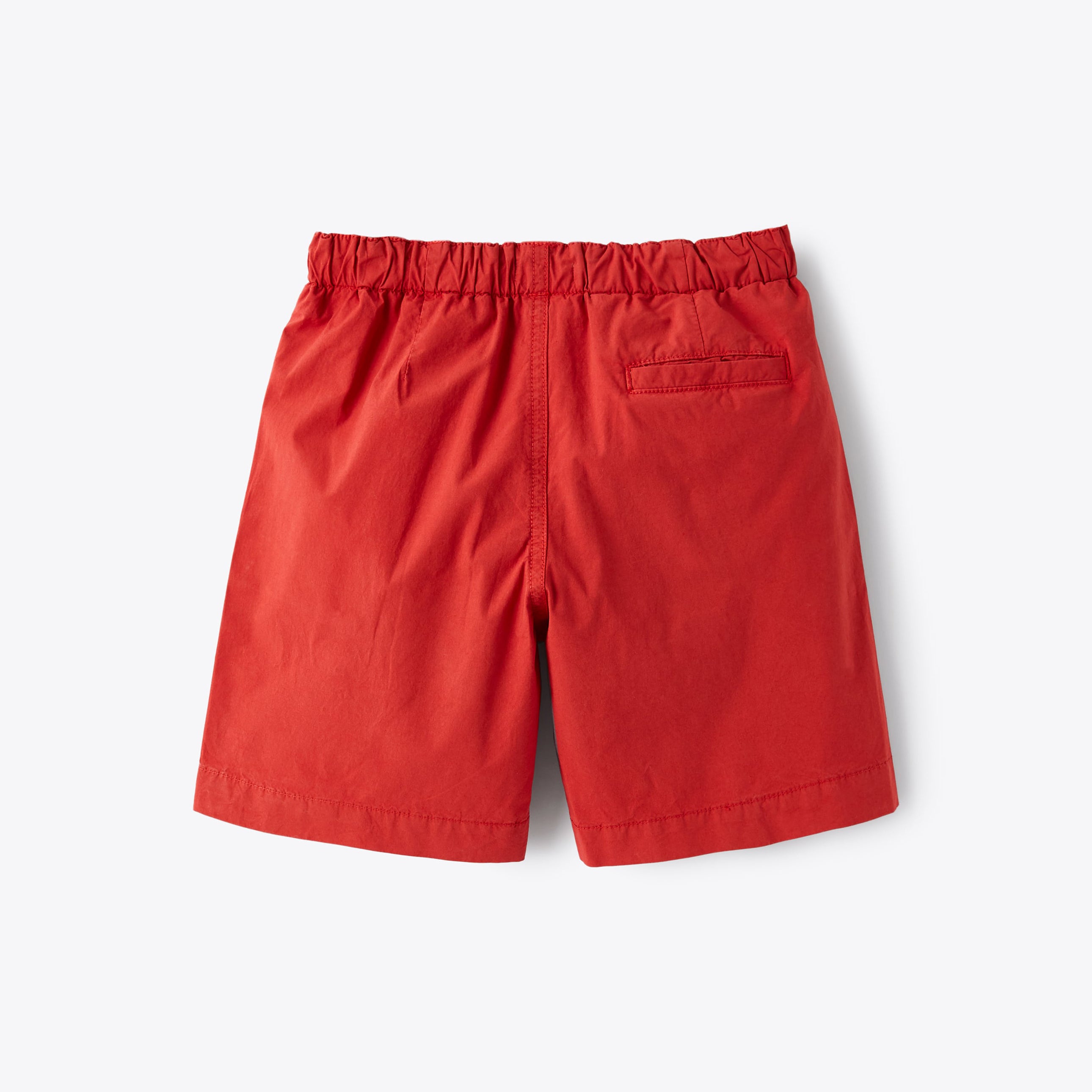 Boys Red Cotton Shorts