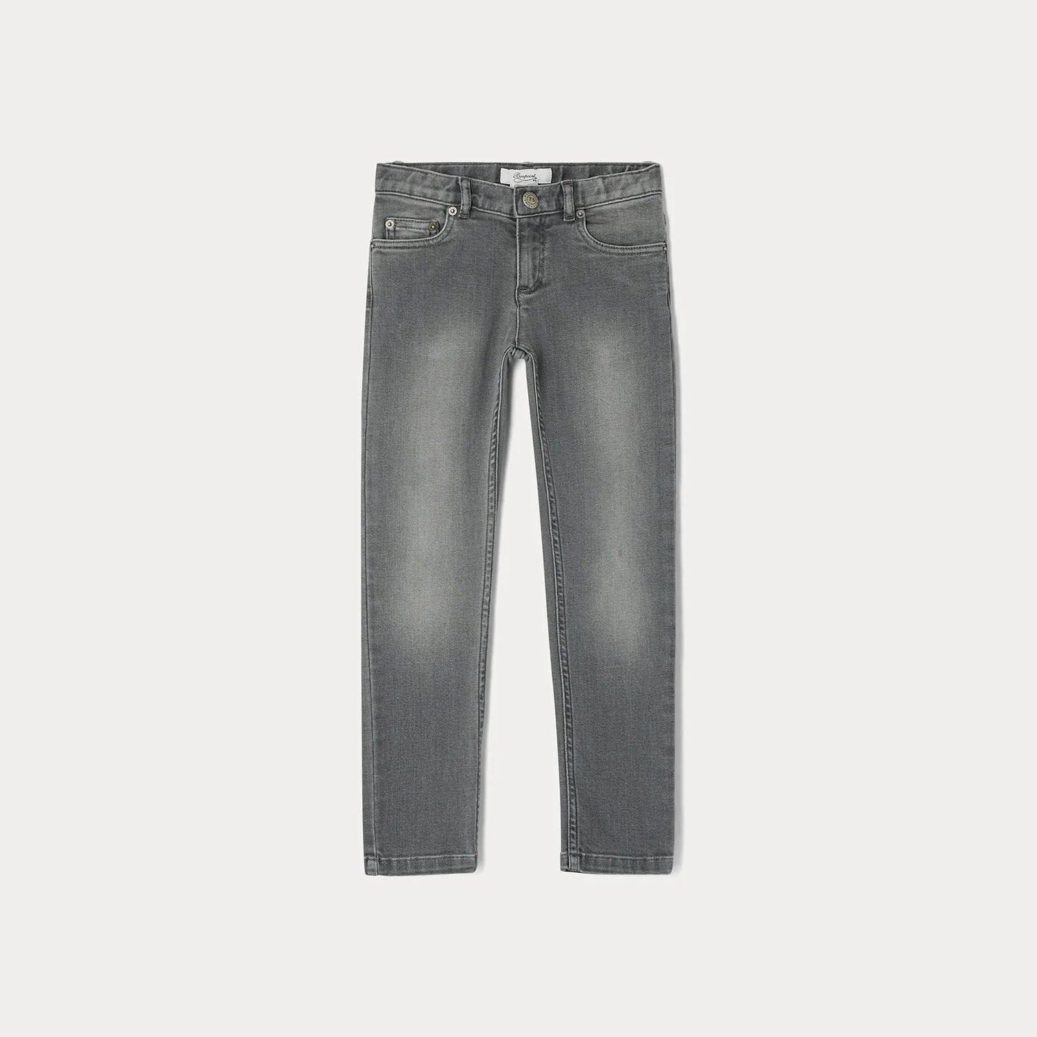 Boys Grey Denim Trousers