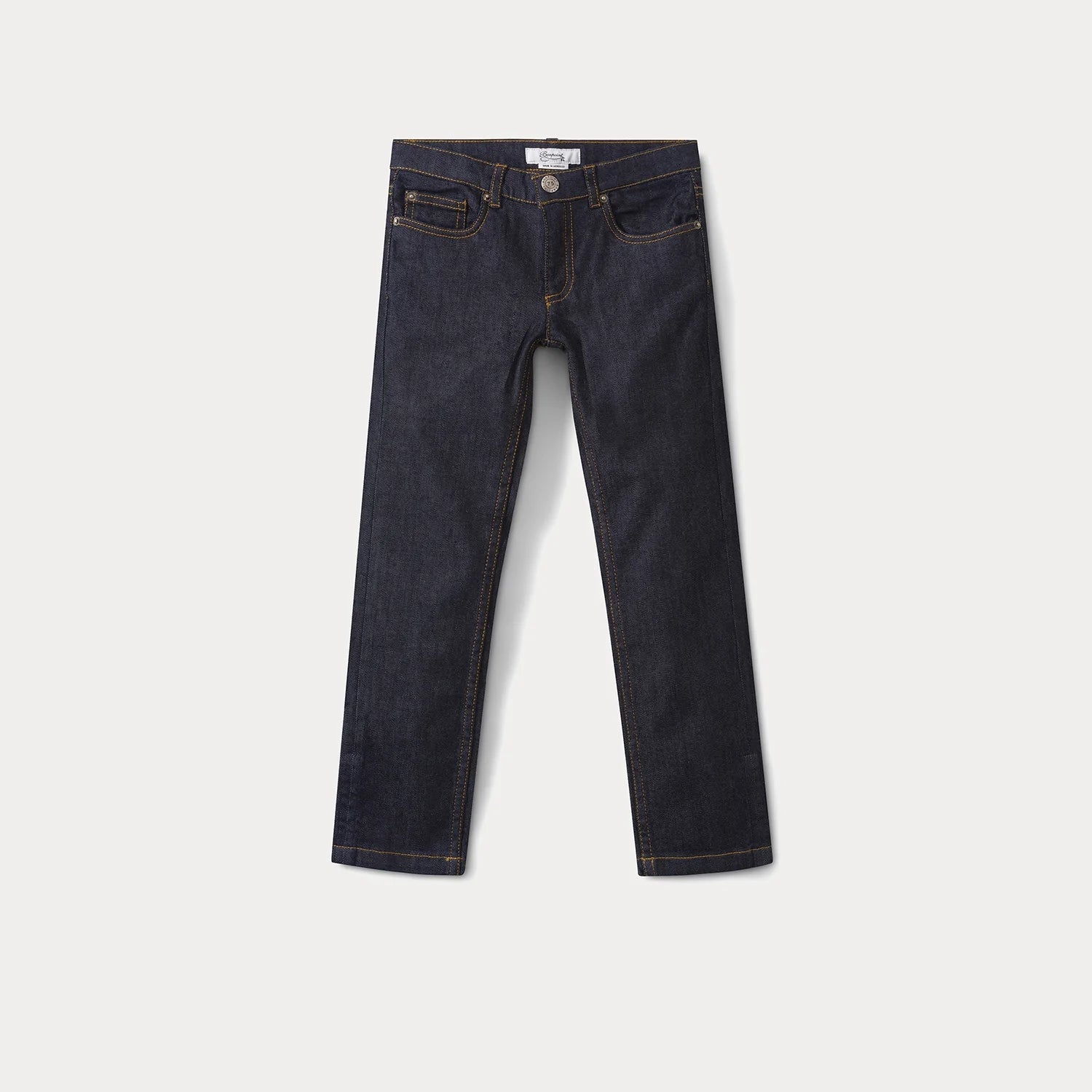 Boys Dark Navy Denim Trousers