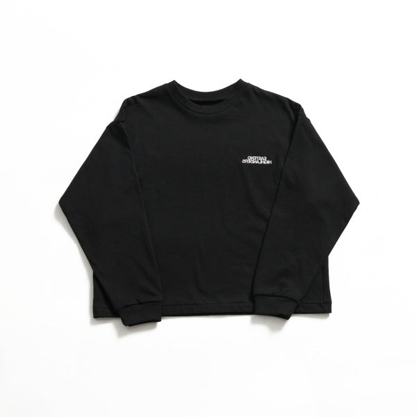 Boys & Girls Black Cotton Long Sleeves T-Shirt