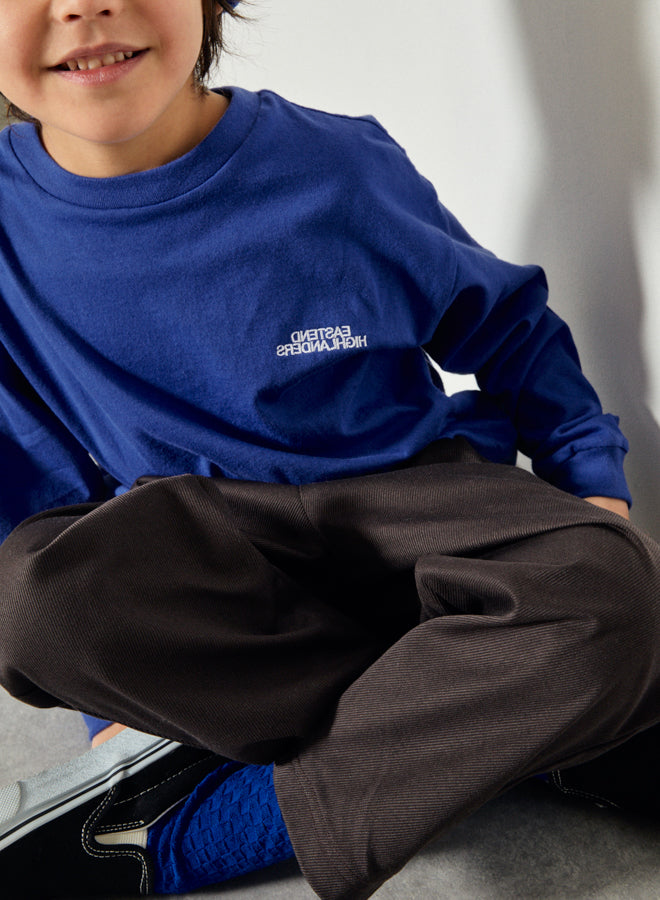 Boys & Girls Blue Cotton T-Shirt