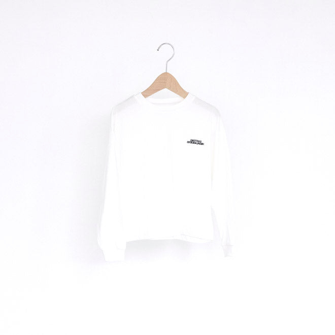 Boys & Girls White Logo Cotton T-Shirt