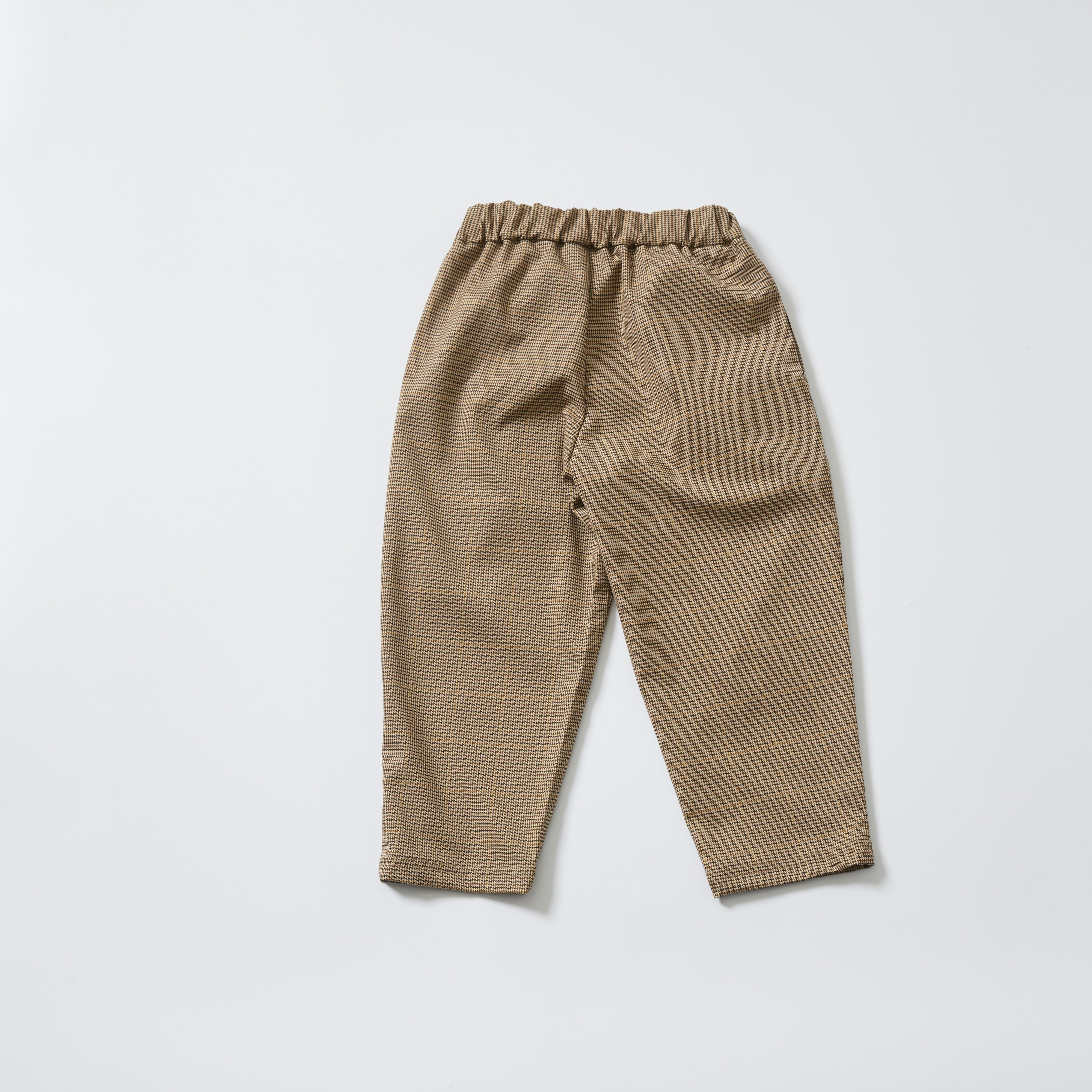 Girls Brown Check Trousers