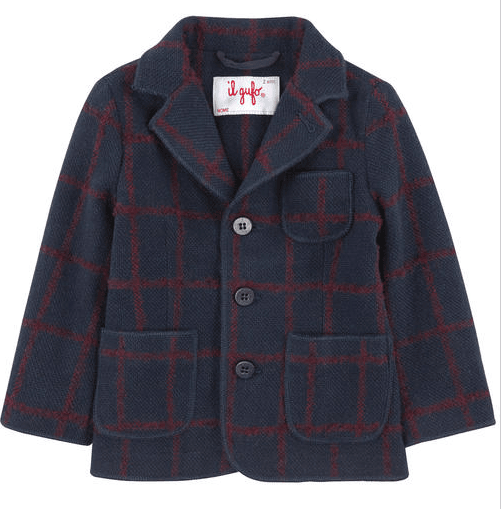 Boys Navy Blue Patch Pockets Felt Blazer - CÉMAROSE | Children's Fashion Store