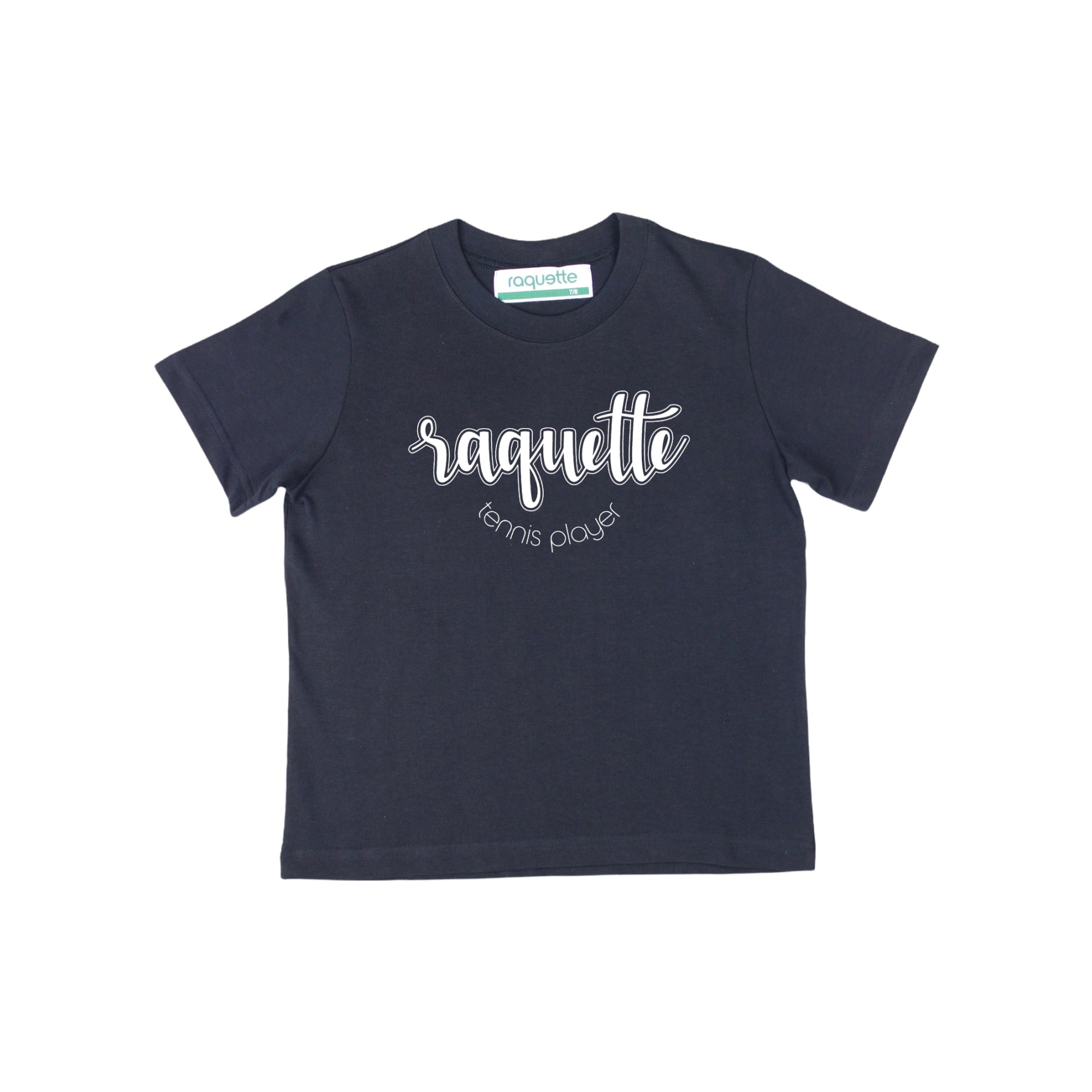 Boys & Girls Navy Logo Cotton T-Shirt