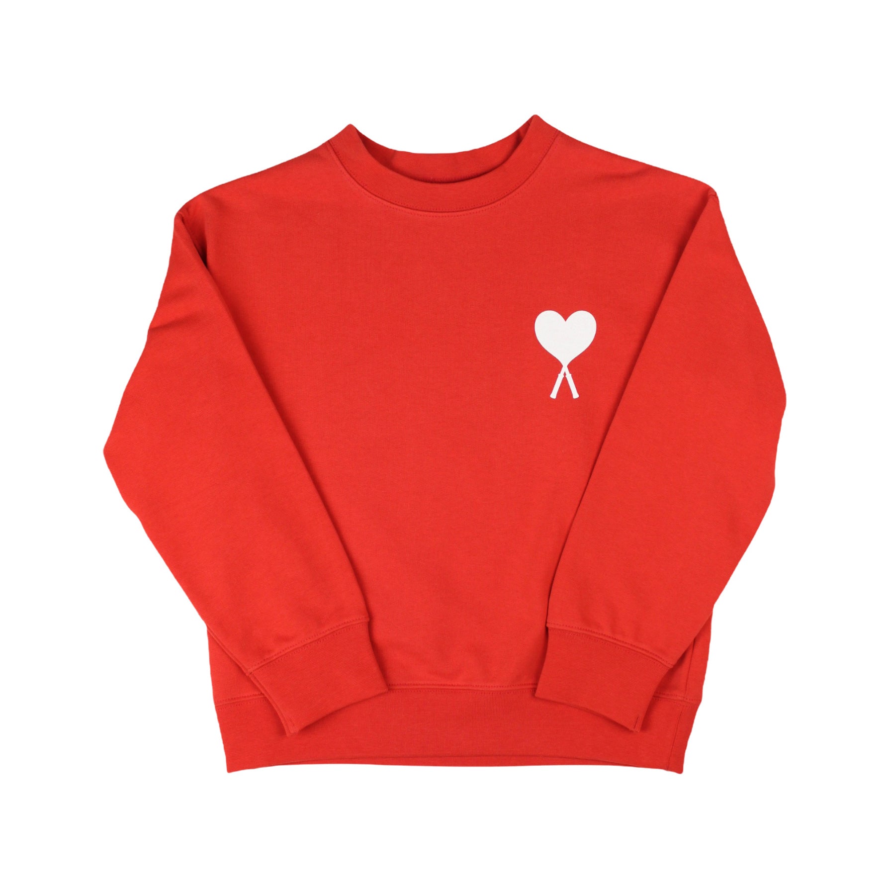 Boys & Girls Red Cotton Sweatshirt