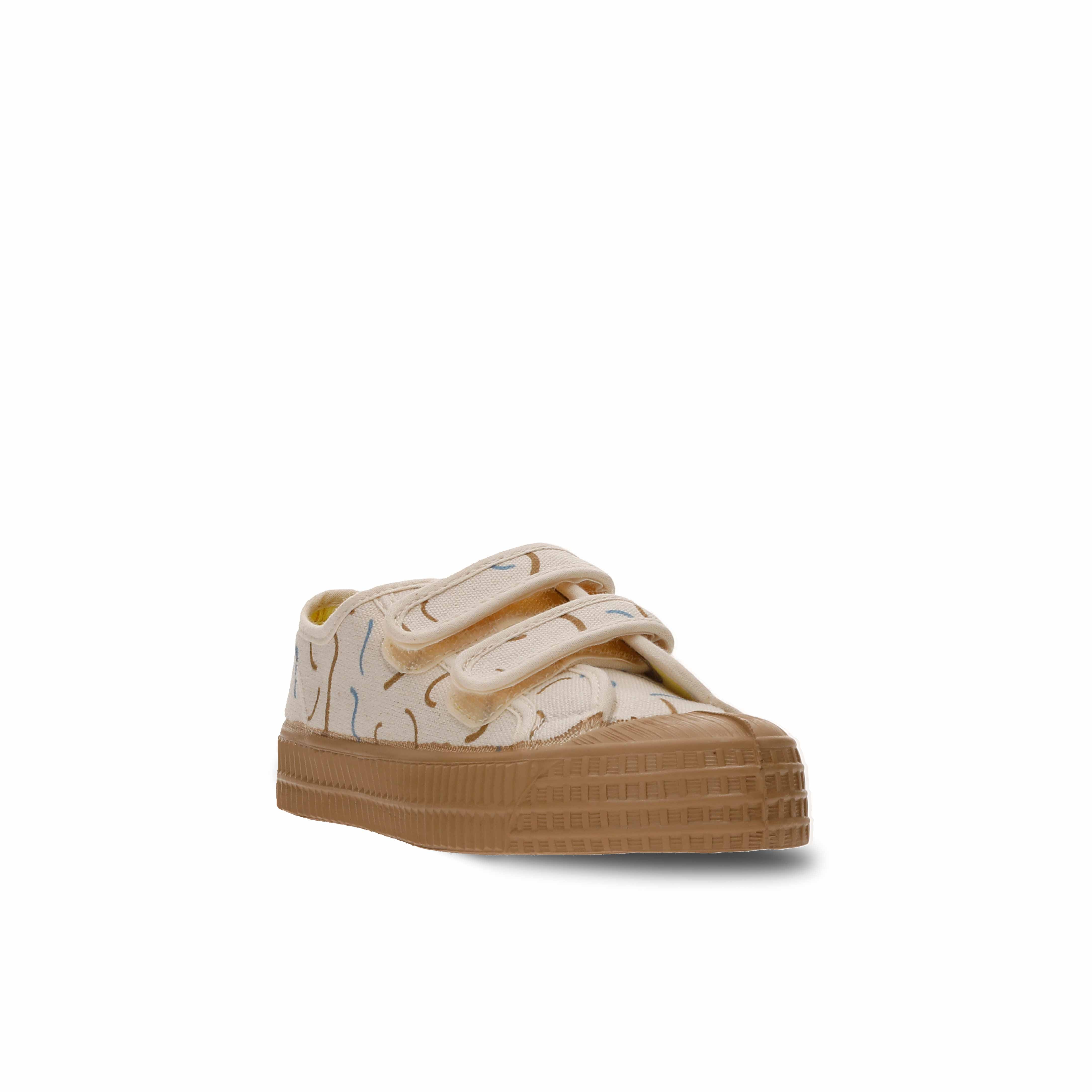 Boys & Girls Beige Printed Canvas Shoes