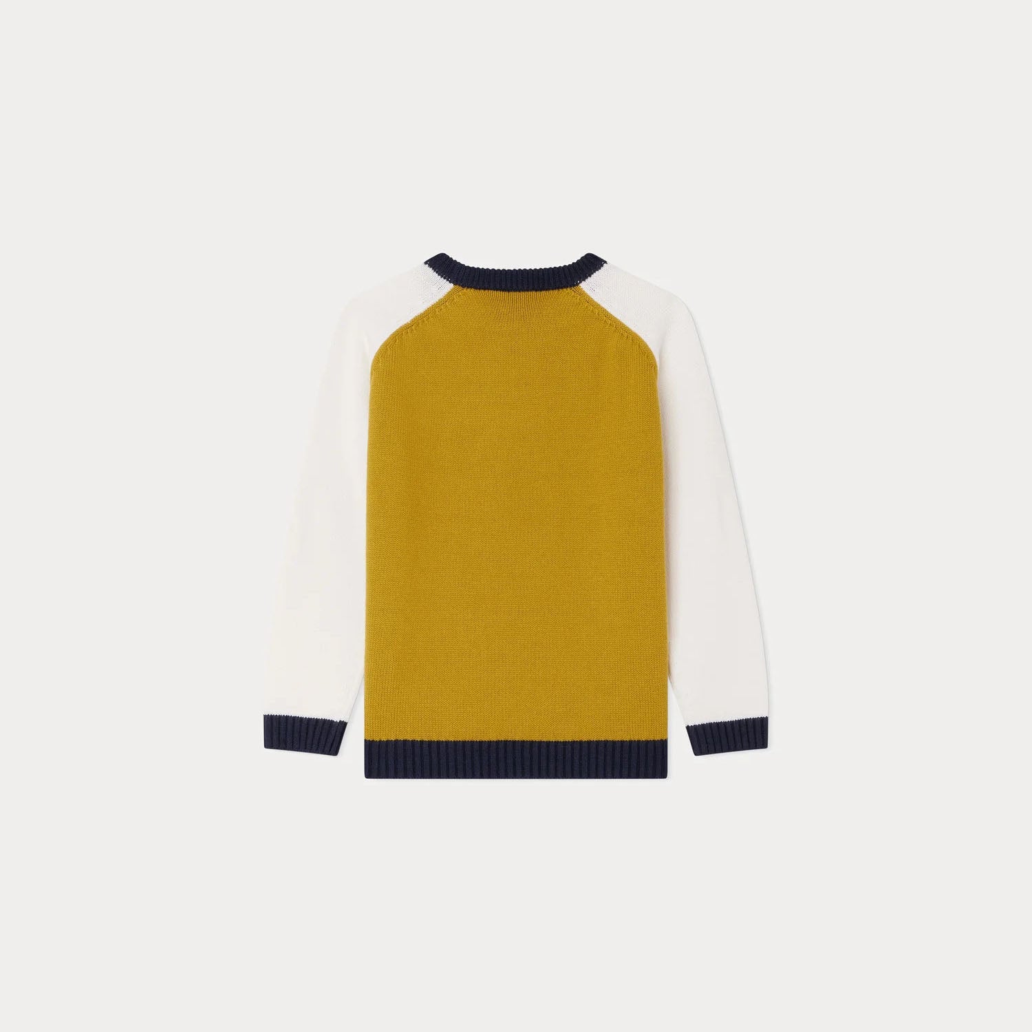 Boys Yellow Logo Cotton Sweater