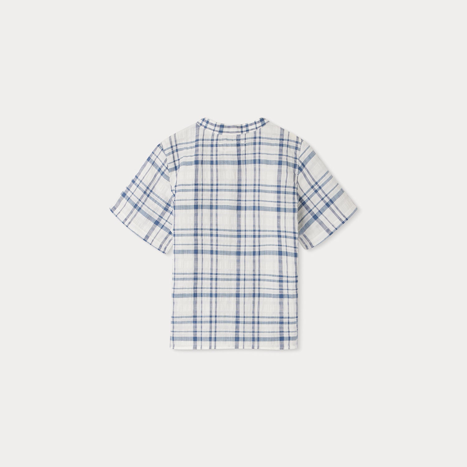 Boys Blue Check Shirt