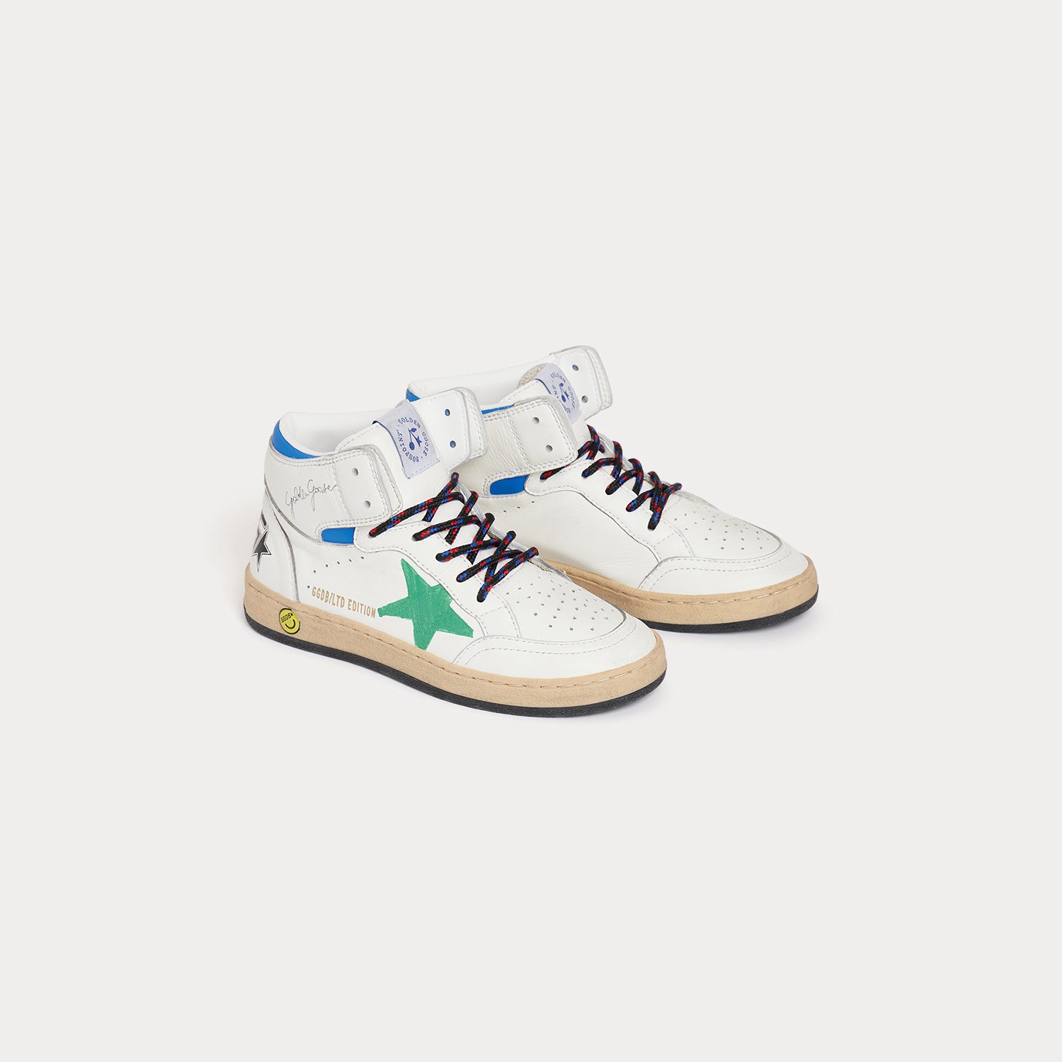 Boys & Girls White Star Shoes