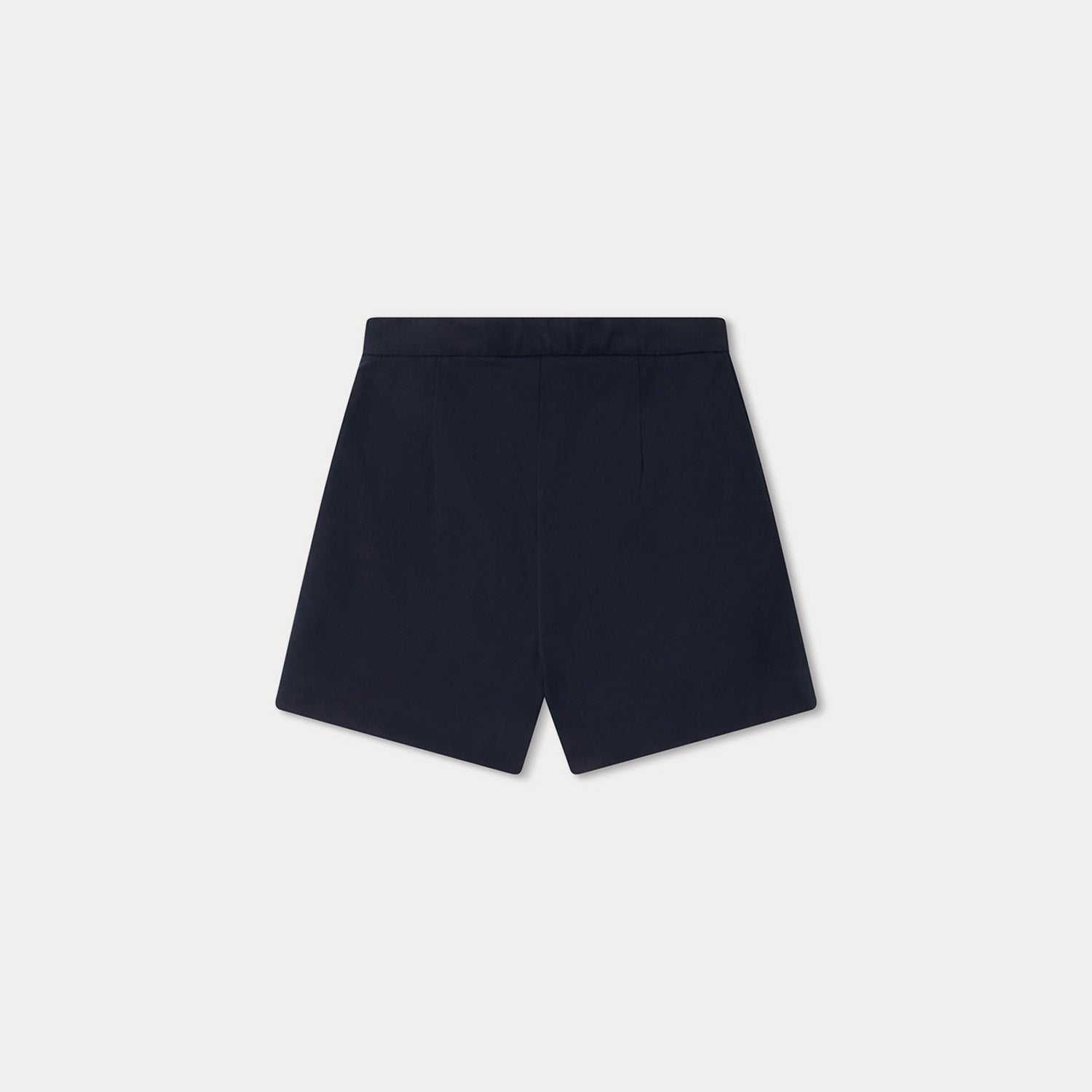 Girls Navy Cotton Shorts