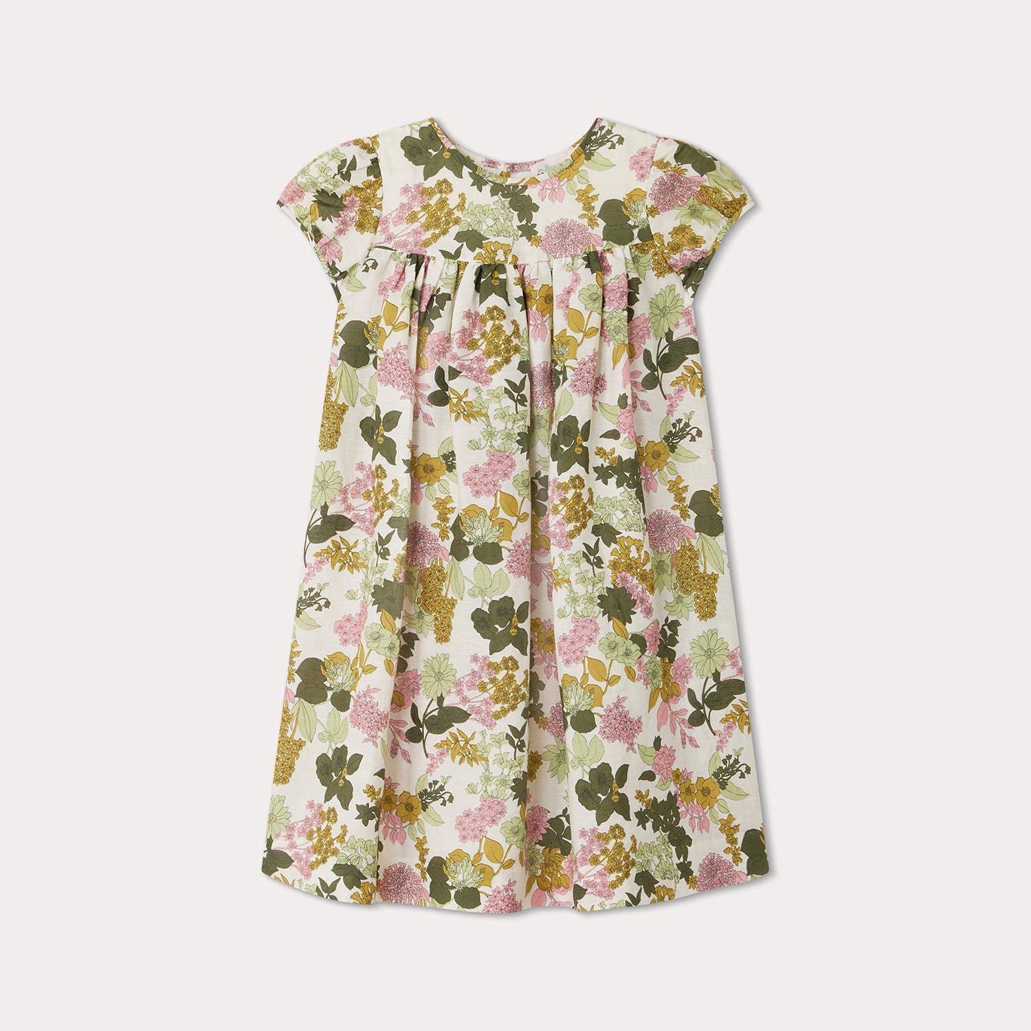 Girls Multicolor Flower Dress