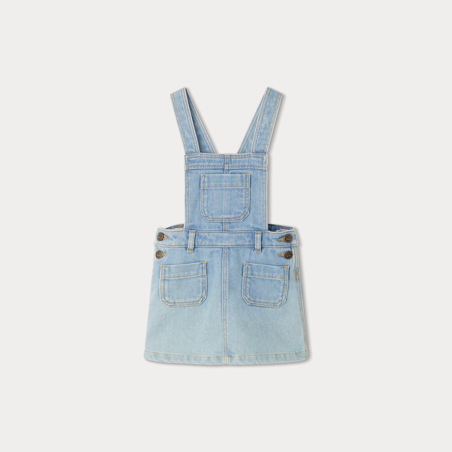 Girls Light Blue Denim Skirt