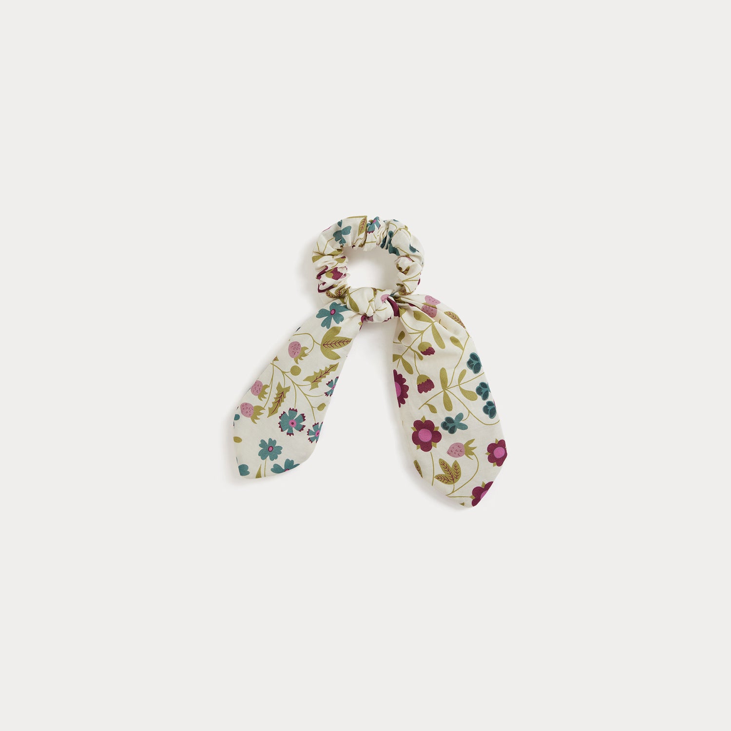 Girls White Floral Hair Ring