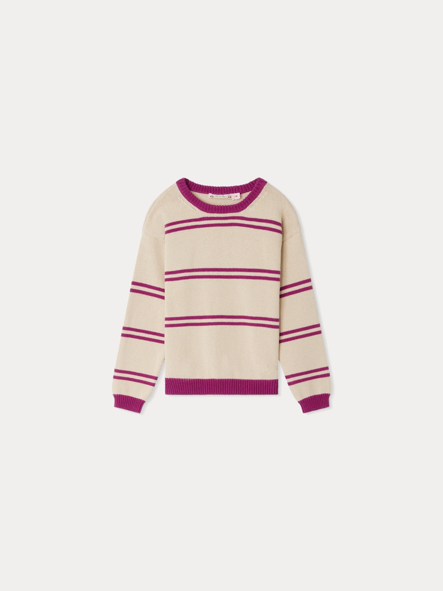 Boys & Girls Purple Stripe Cotton Sweater