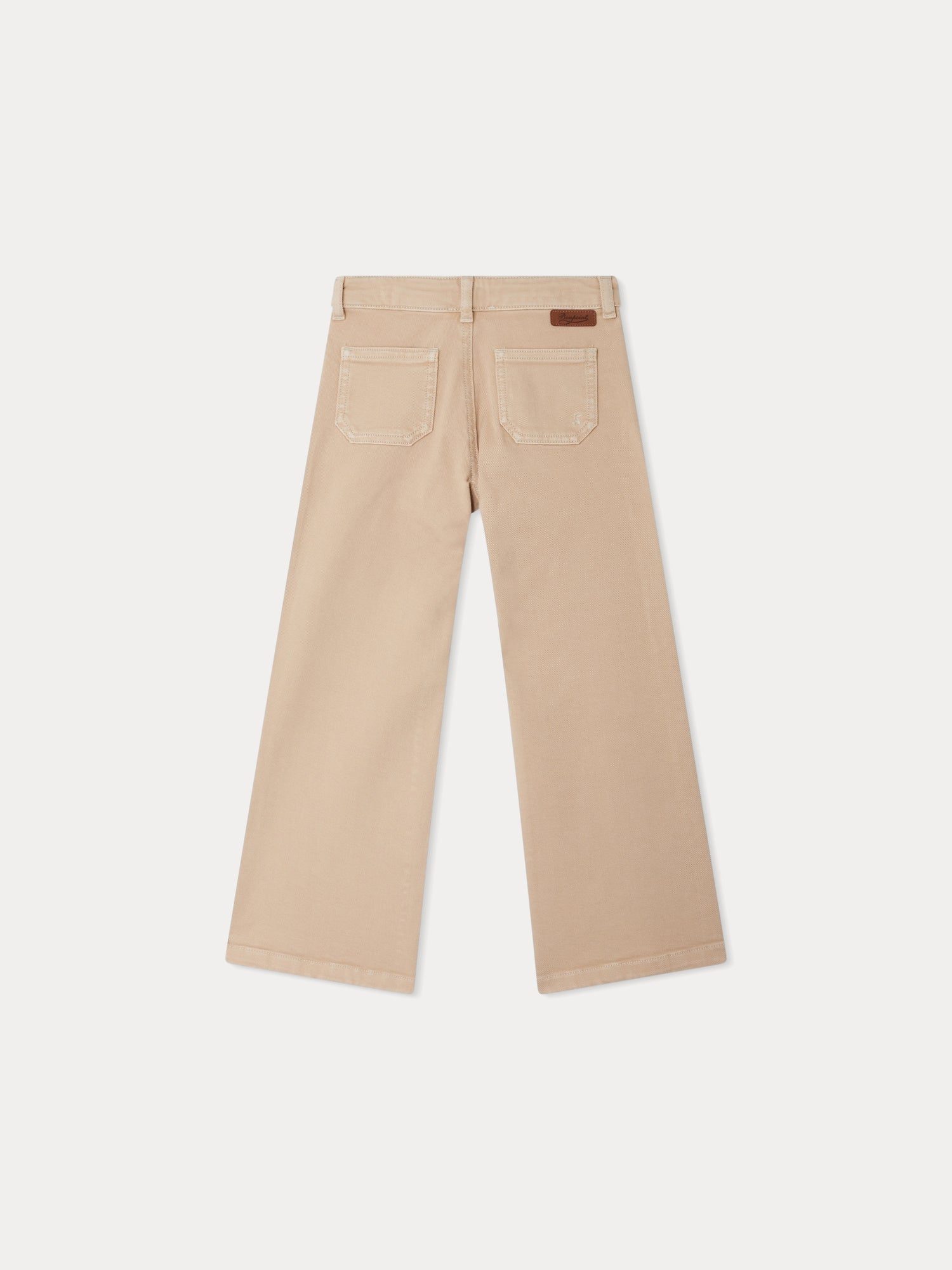 Boys & Girls Brown Cotton Trousers