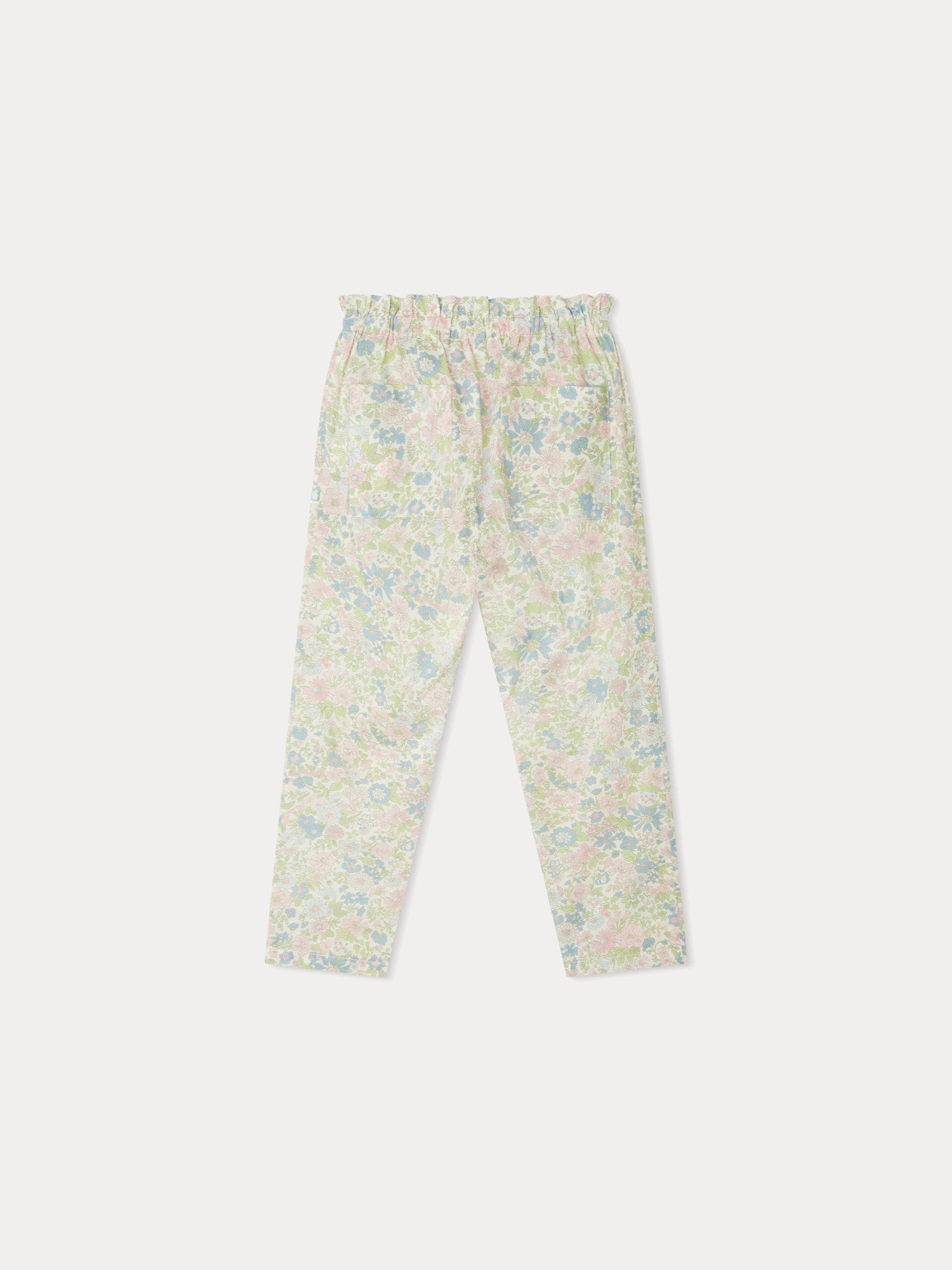 Boys & Girls Green Floral Cotton Trousers