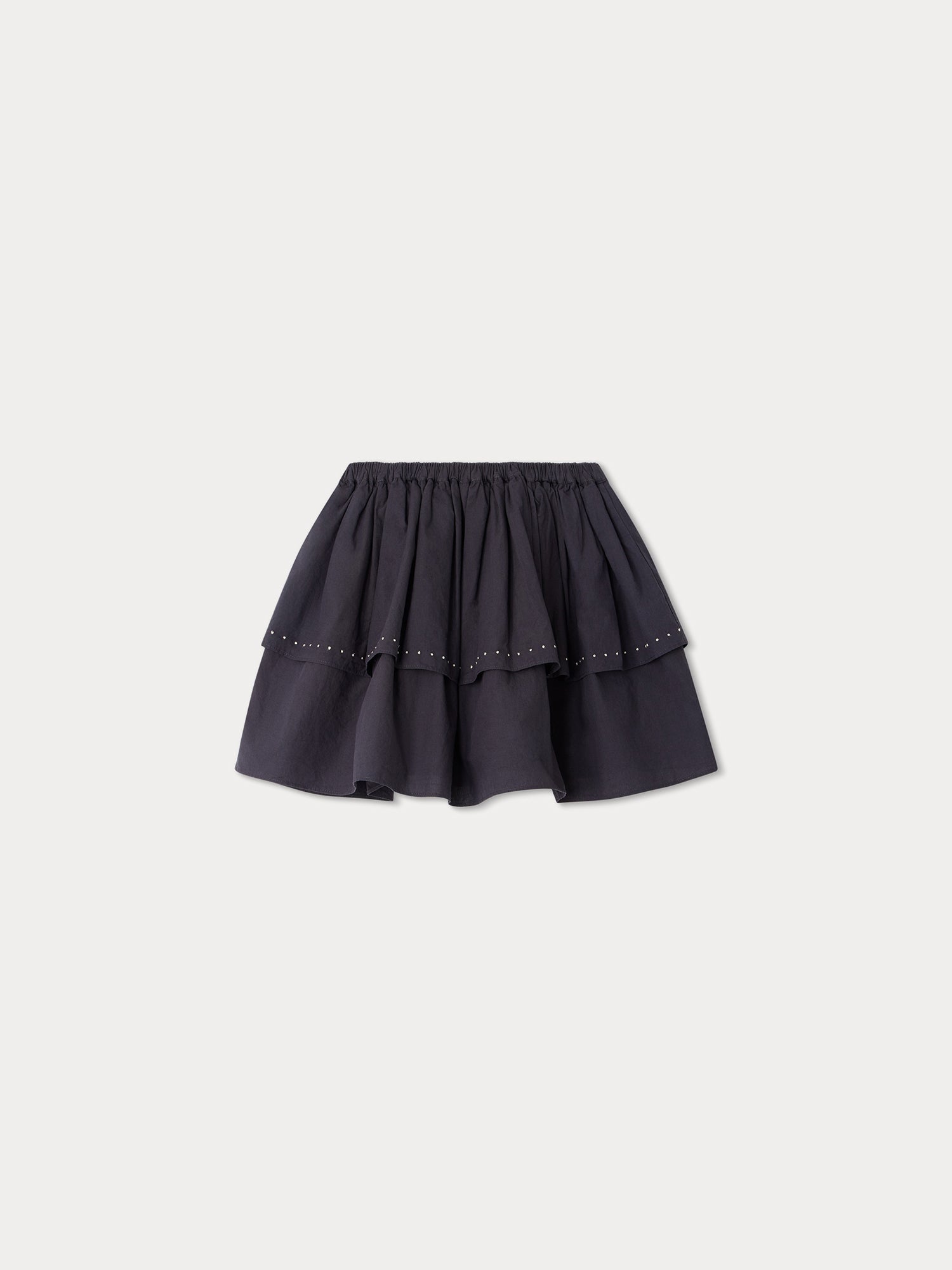 Girls Navy Cotton Skirt