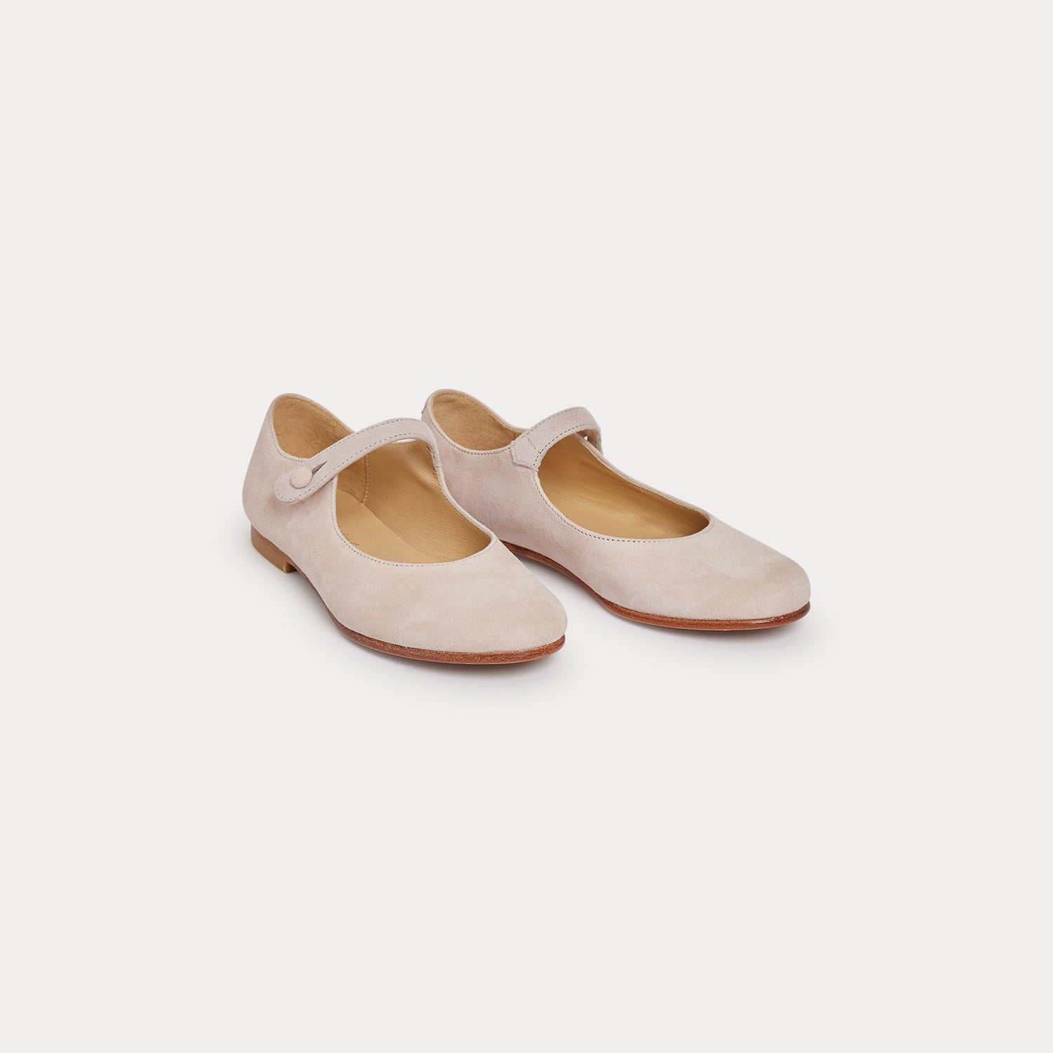 Girls Light Pink Flat Shoes