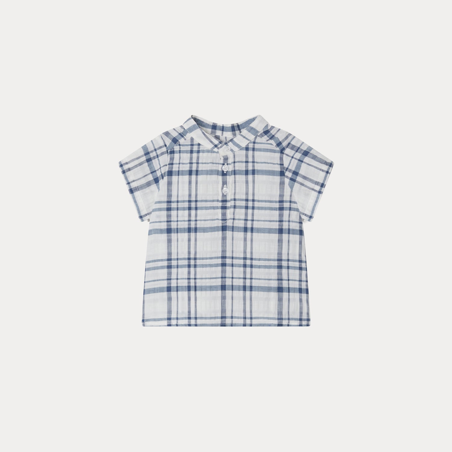 Baby Boys Blue Check Shirt