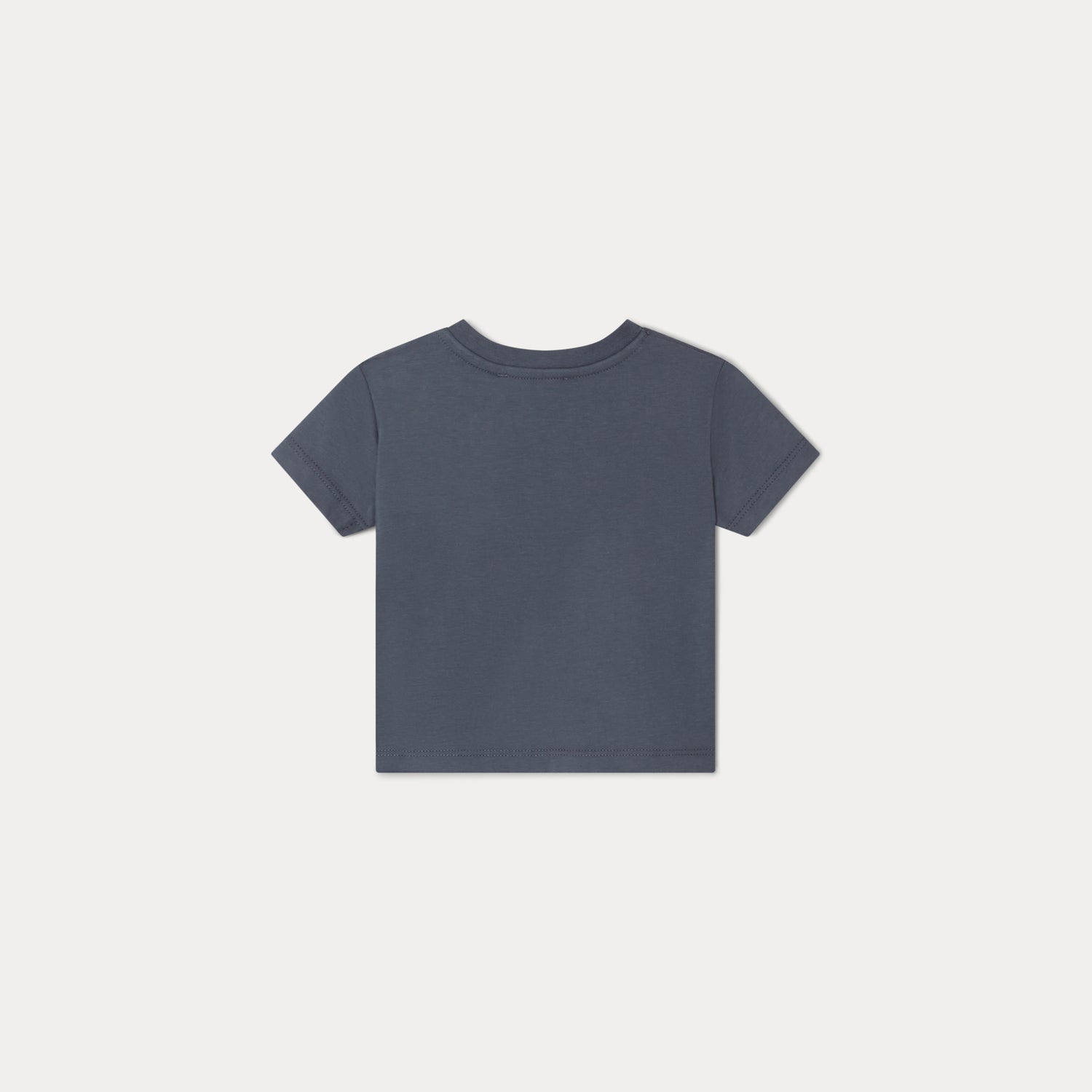 Baby Boys Grey Logo Cotton T-Shirt