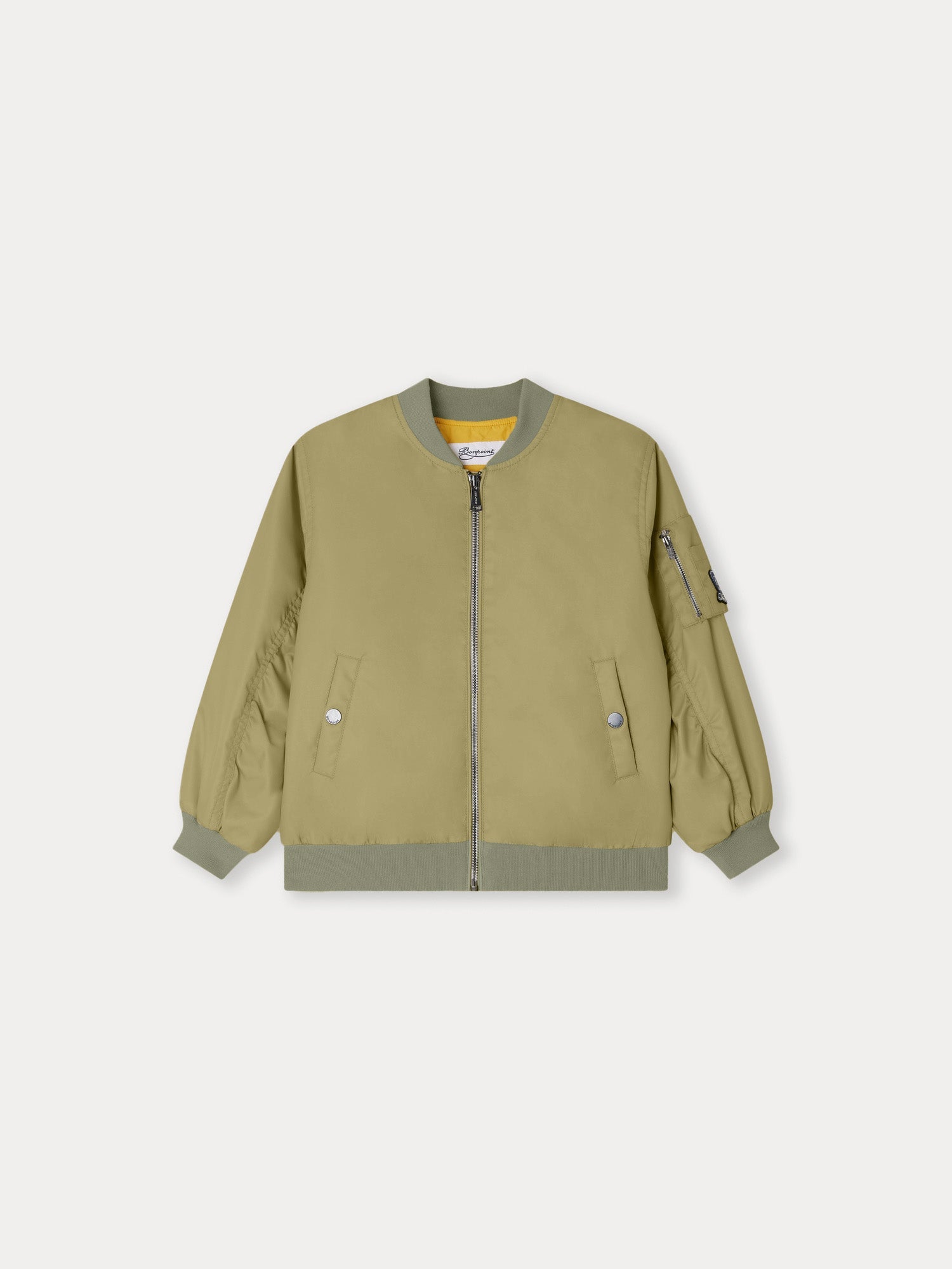 Boys Green Zip-Up Jacket