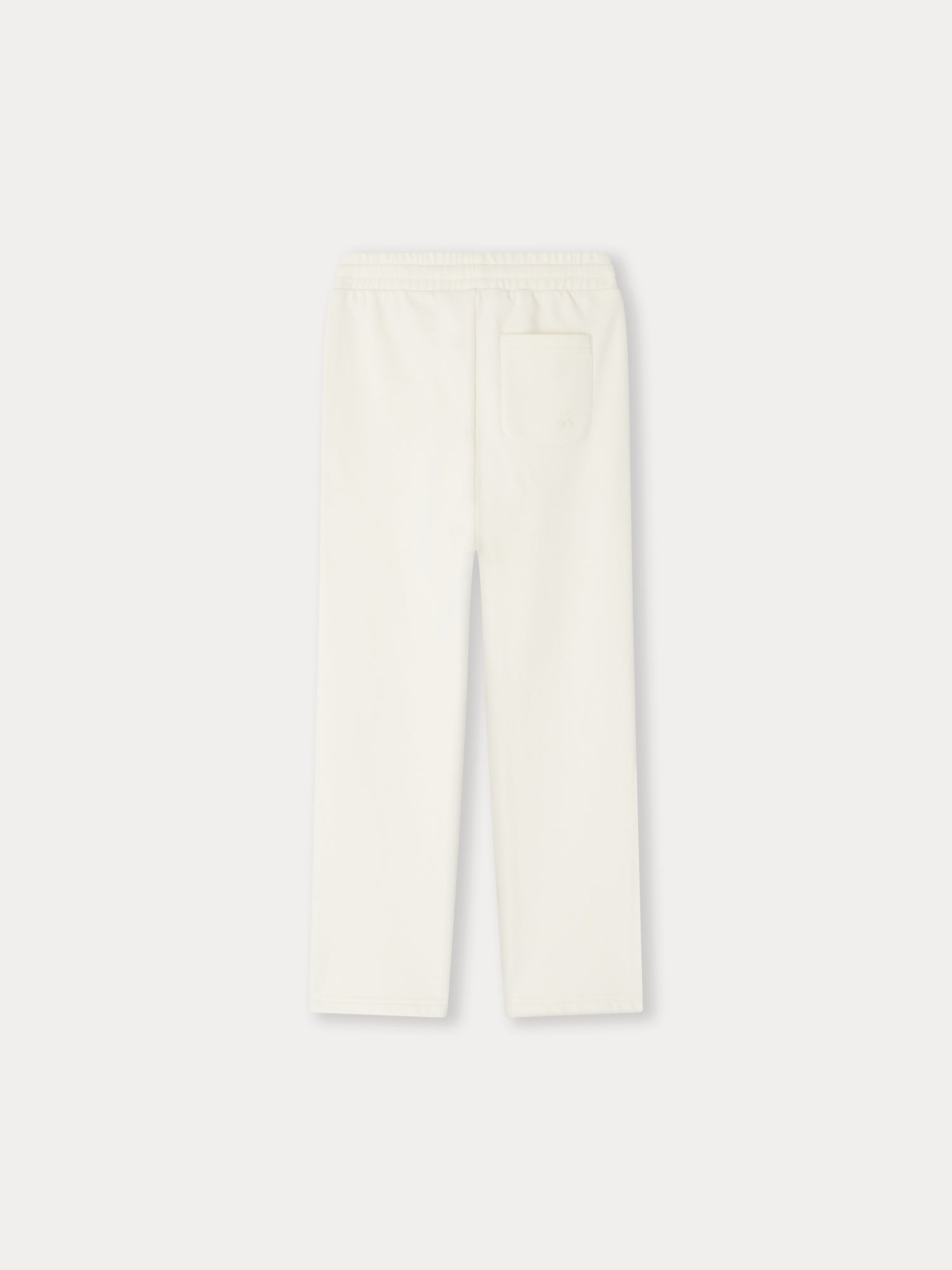 Girls White Cotton Trousers