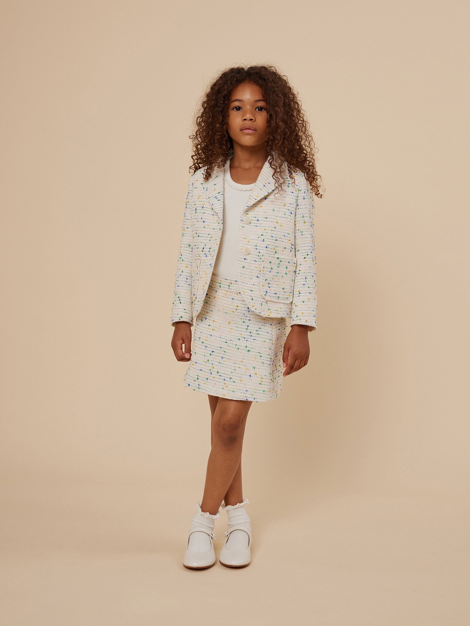 Girls Multicolor Cotton Skirt
