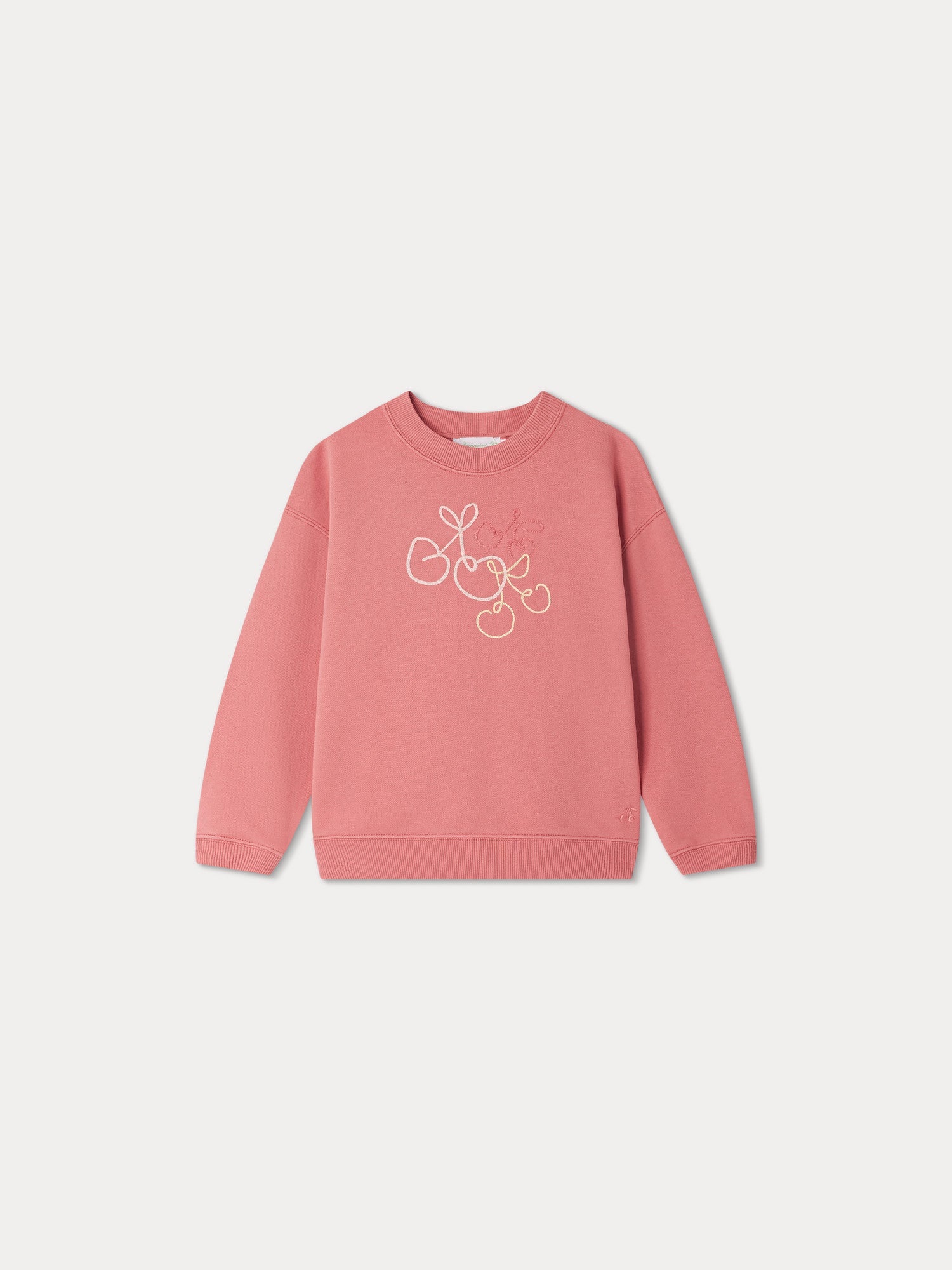 Girls Pink Cotton Sweatshirt