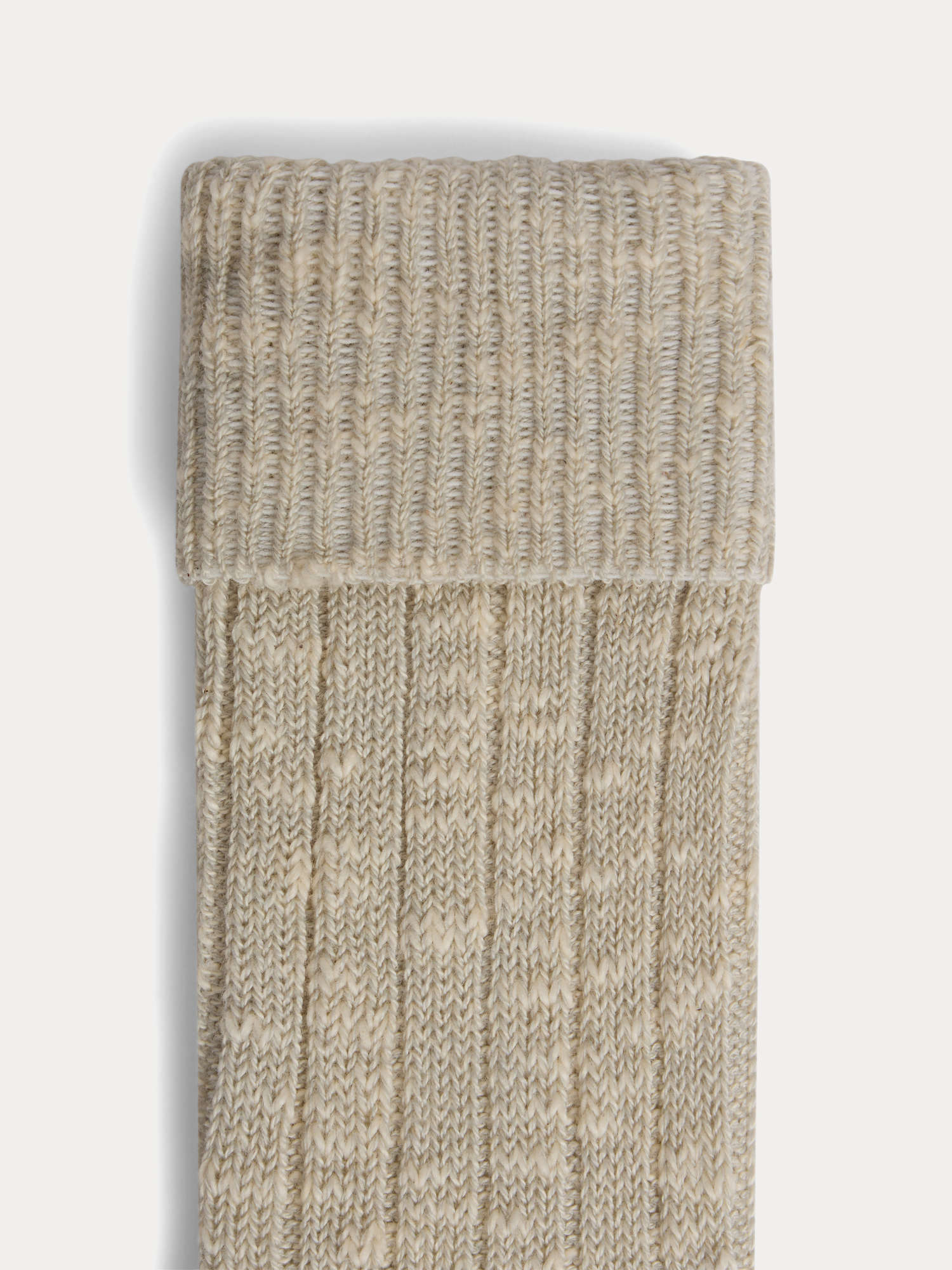 Girls Grey Cotton Long Socks