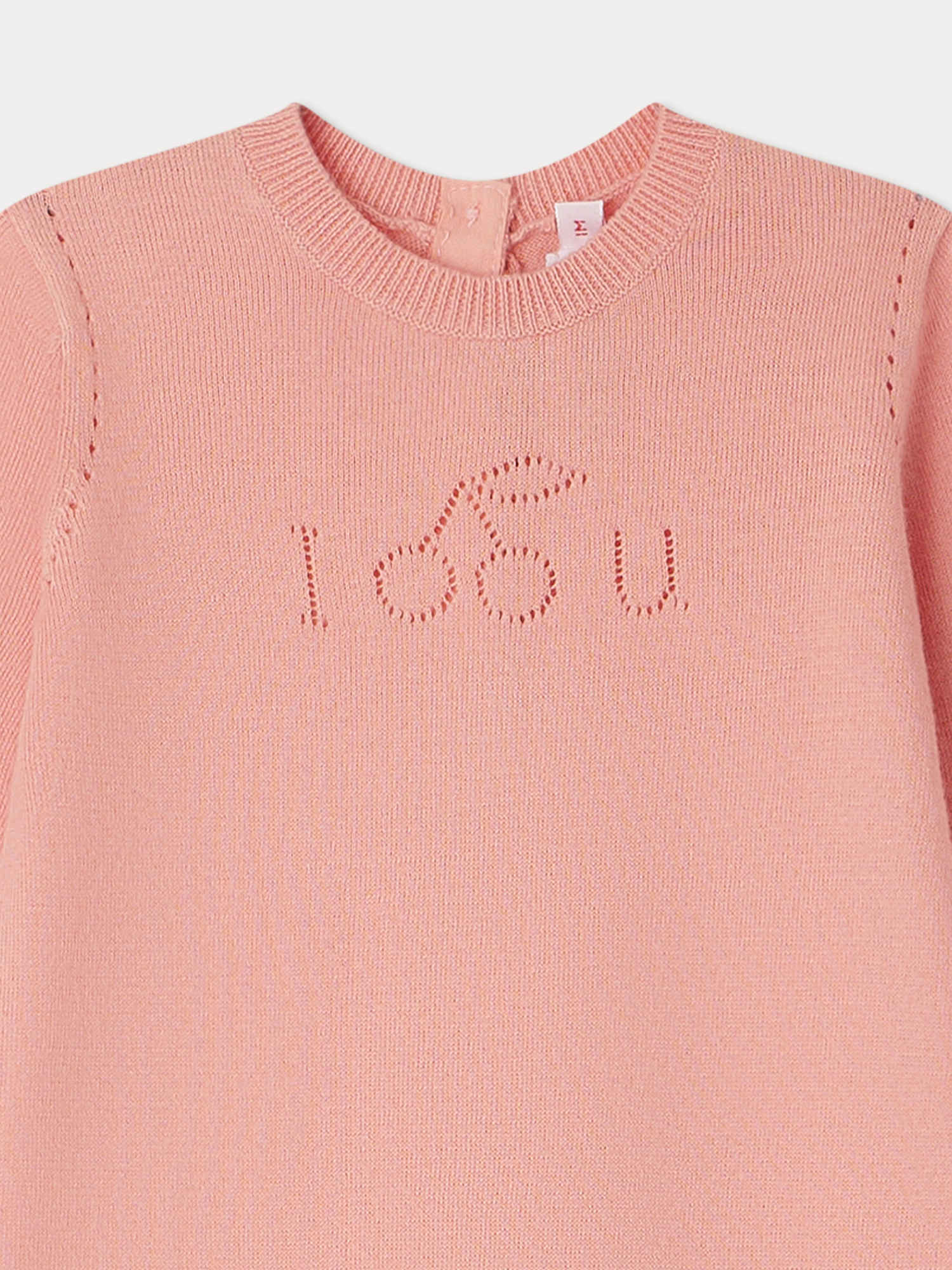 Baby Girls Pink Cotton Babysuit
