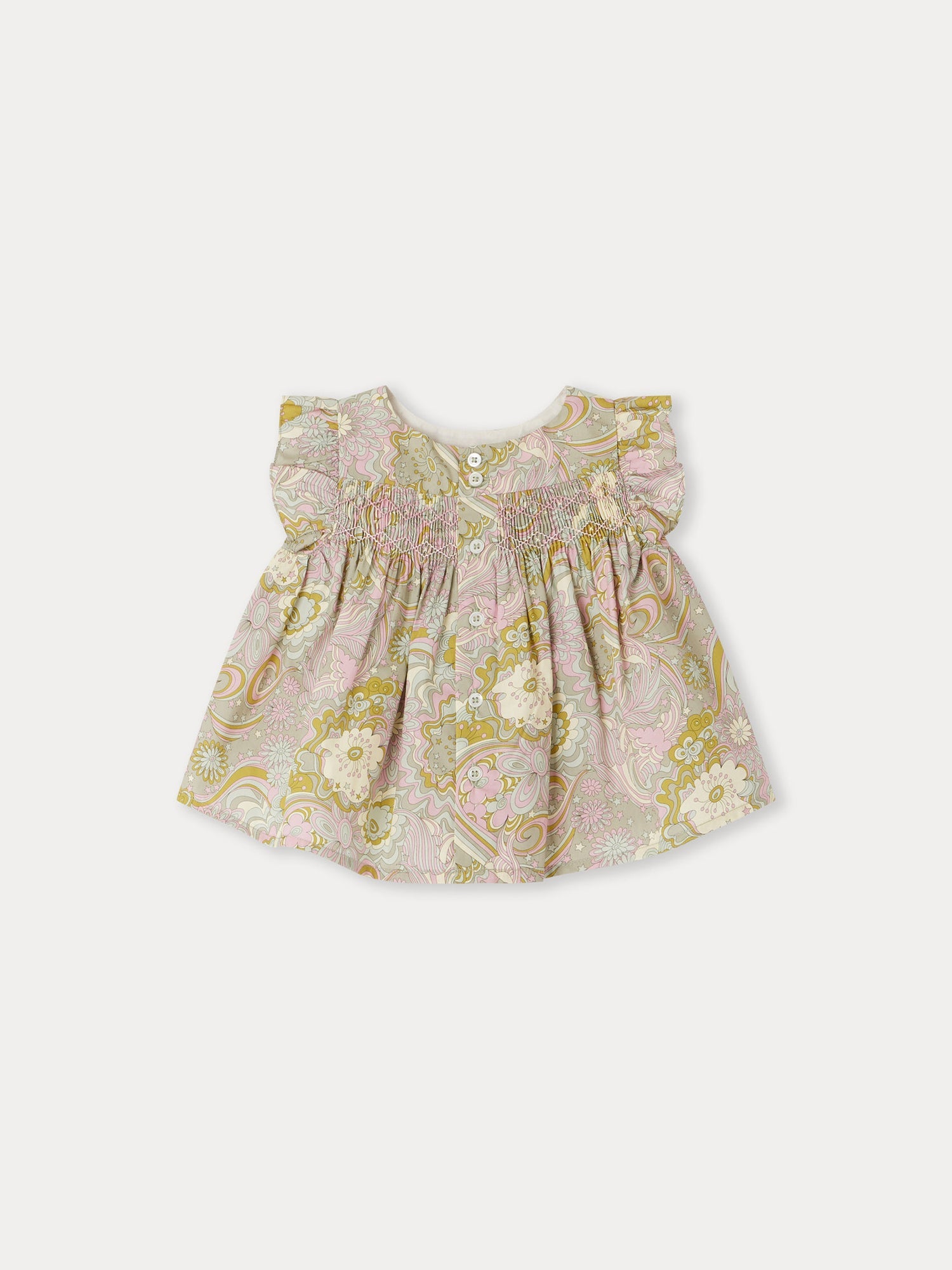Baby Girls Multicolor Cotton Top