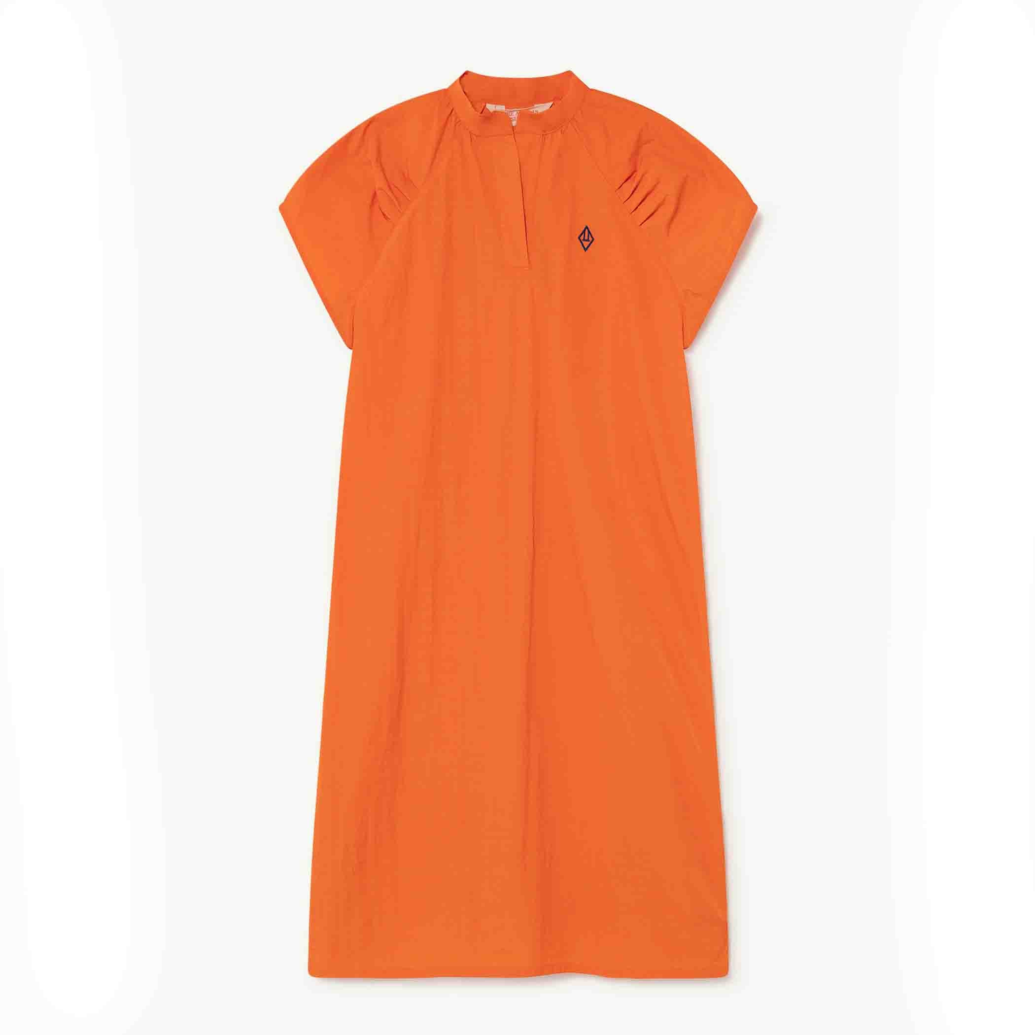 Girls Orange Logo Dress