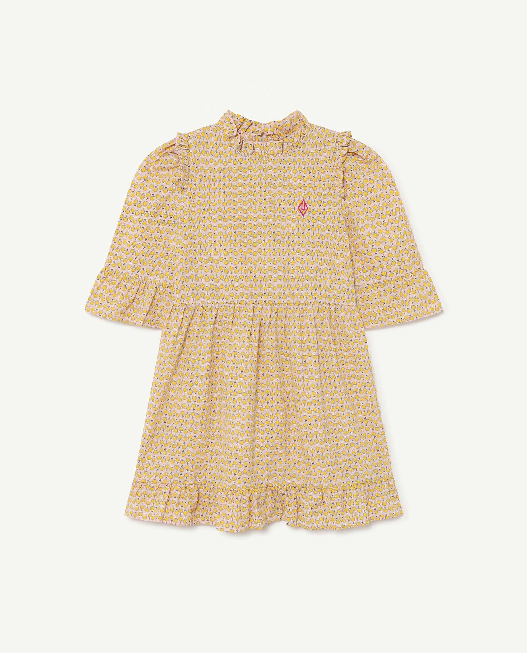 Girls Pink Flowers Dress