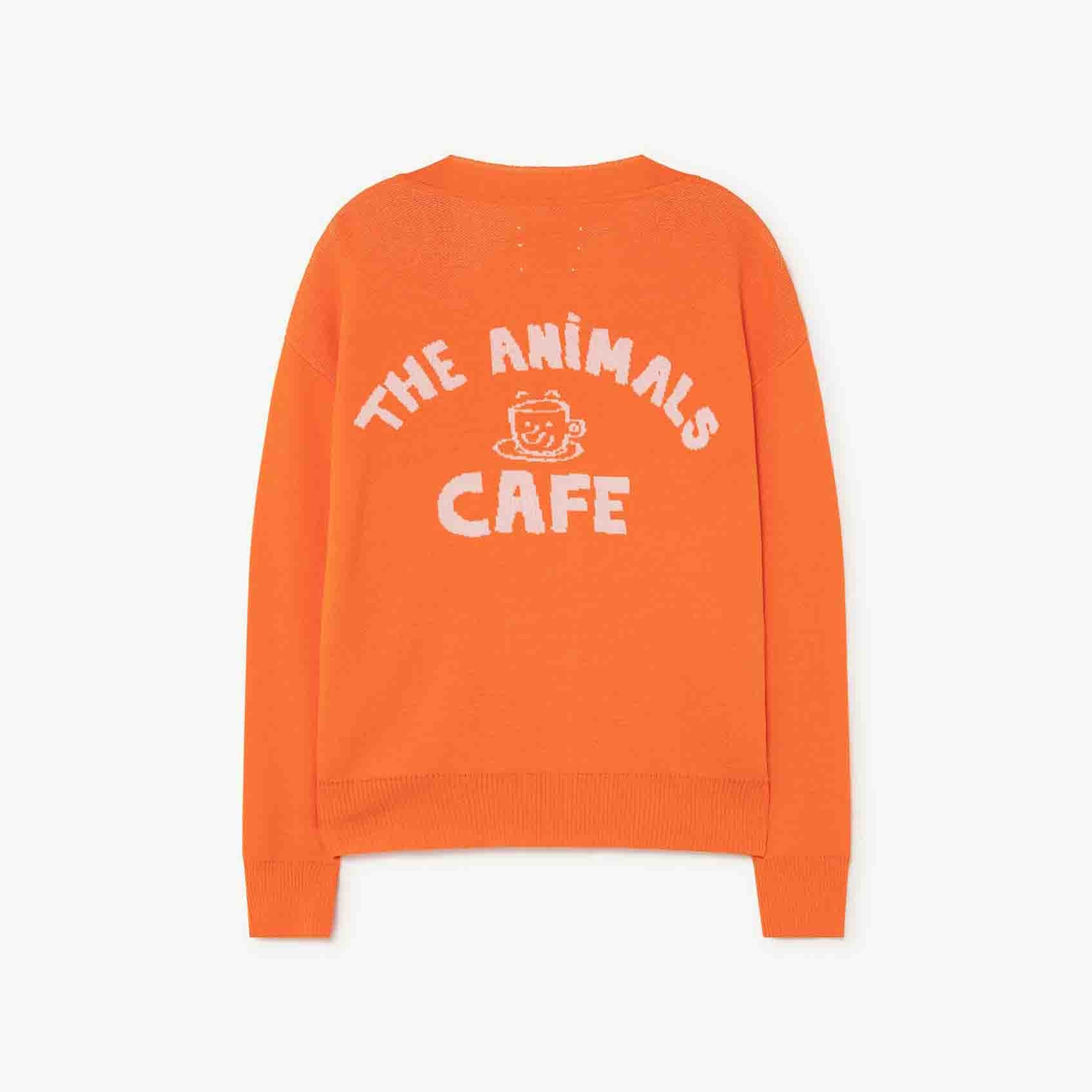 Girls Orange Cardigan
