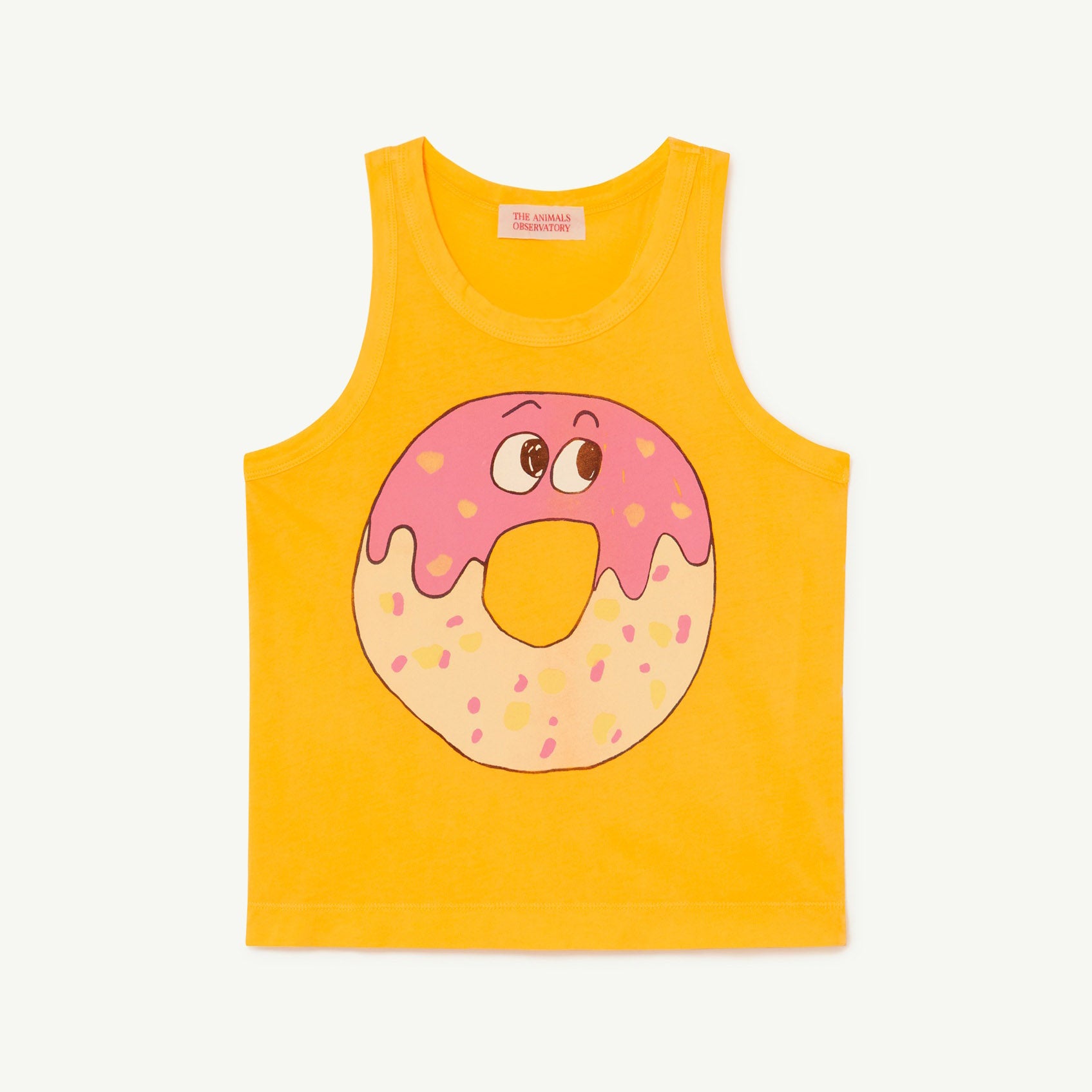 Boys & Girls Yellow Donut Cotton Vest