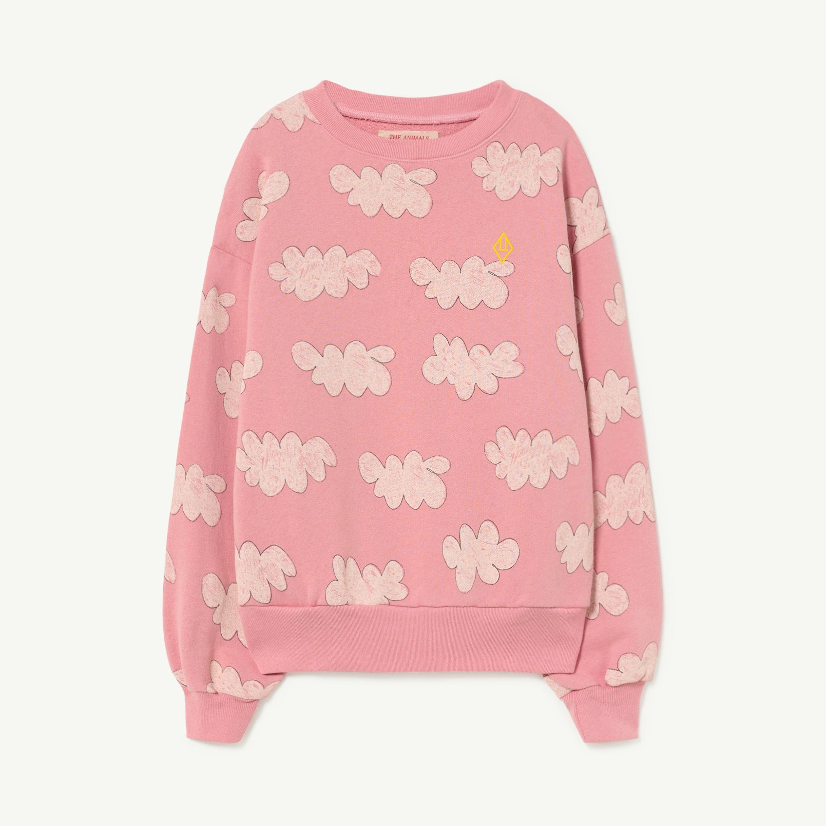 Boys & Girls Pink Printed Cotton Sweatshirt