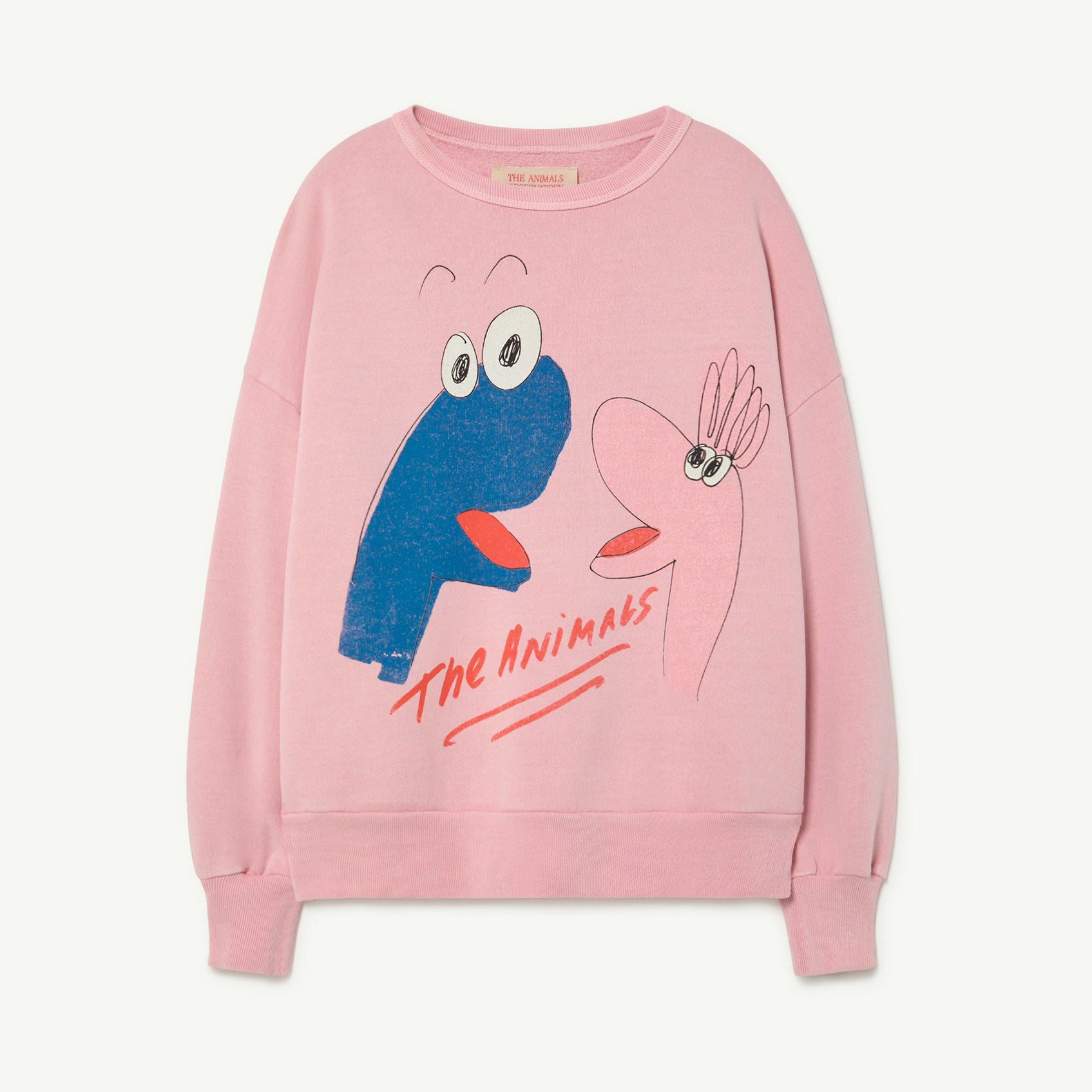 Boys & Girls Pink Printed Cotton Sweatshirt