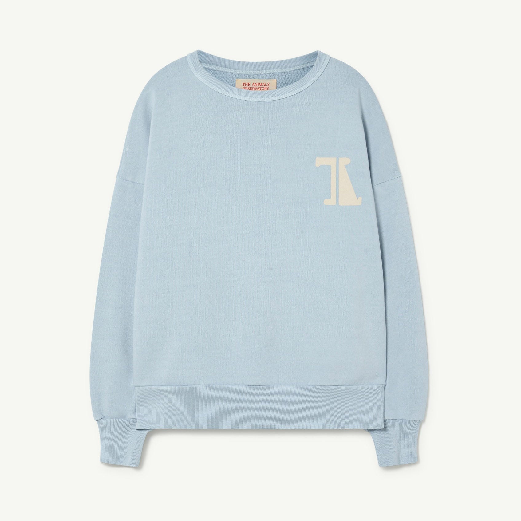 Boys & Girls Light Blue Logo Cotton Sweatshirt